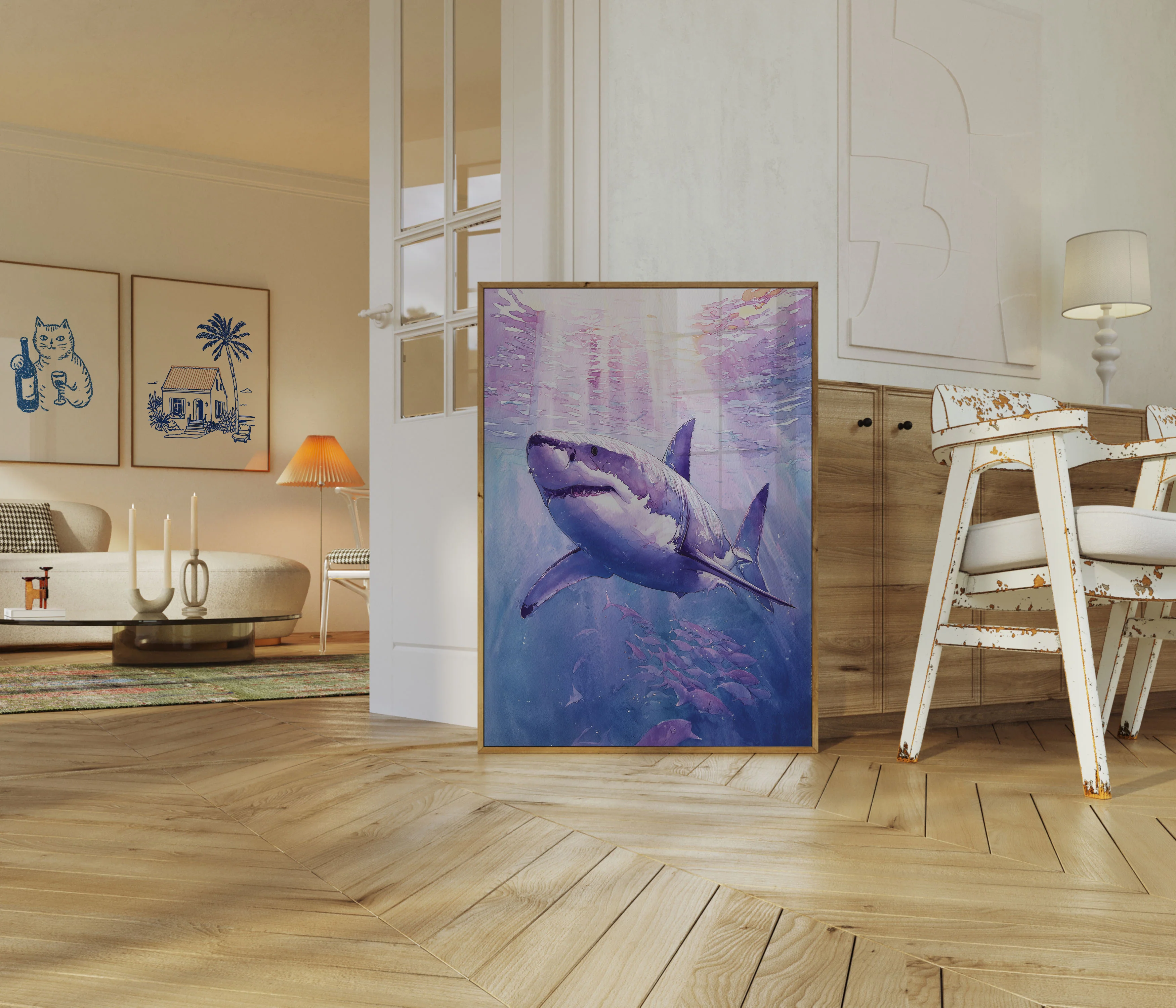 Underwater Shark Majesty Poster - Image 5