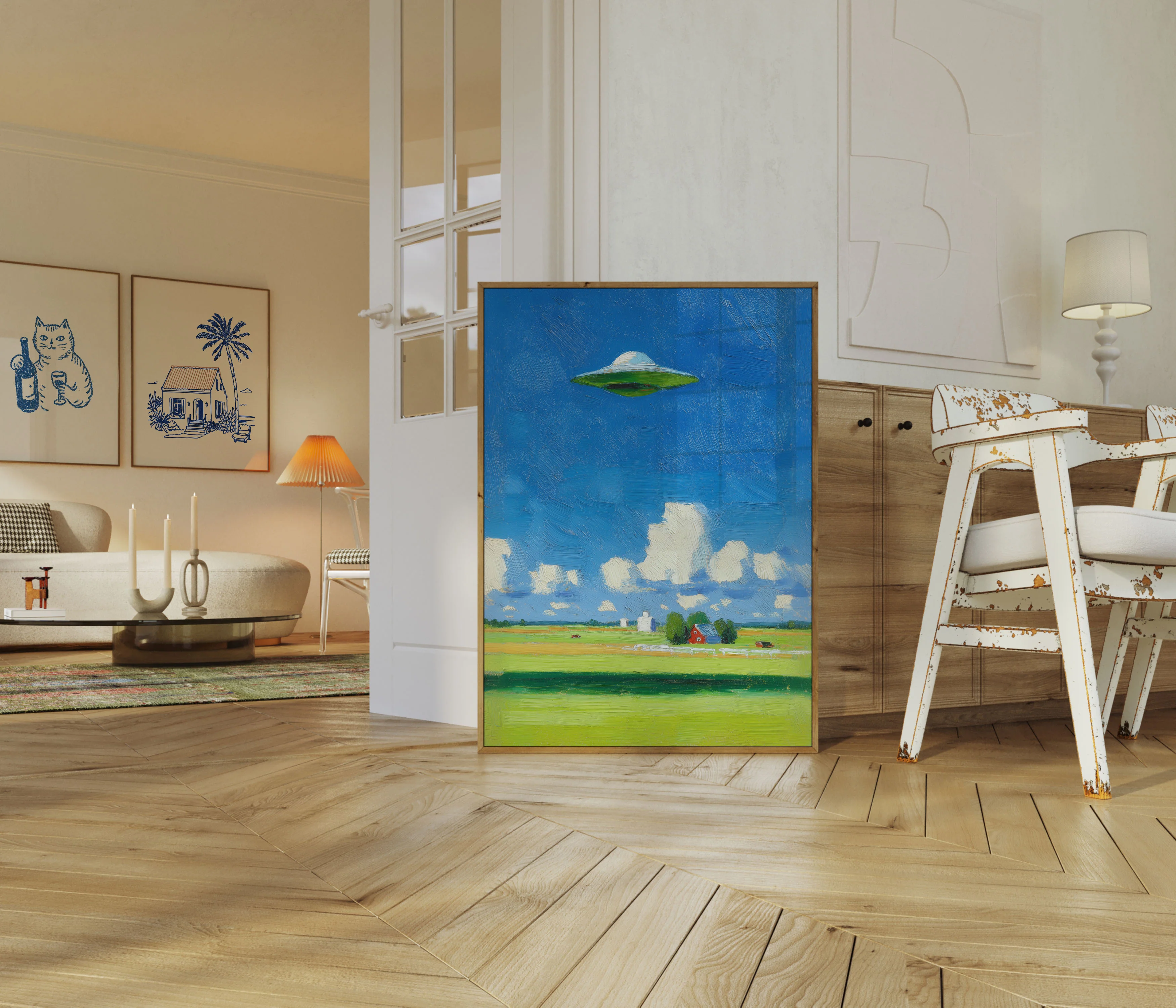 Unexpected Visitor Farm Poster - Image 5