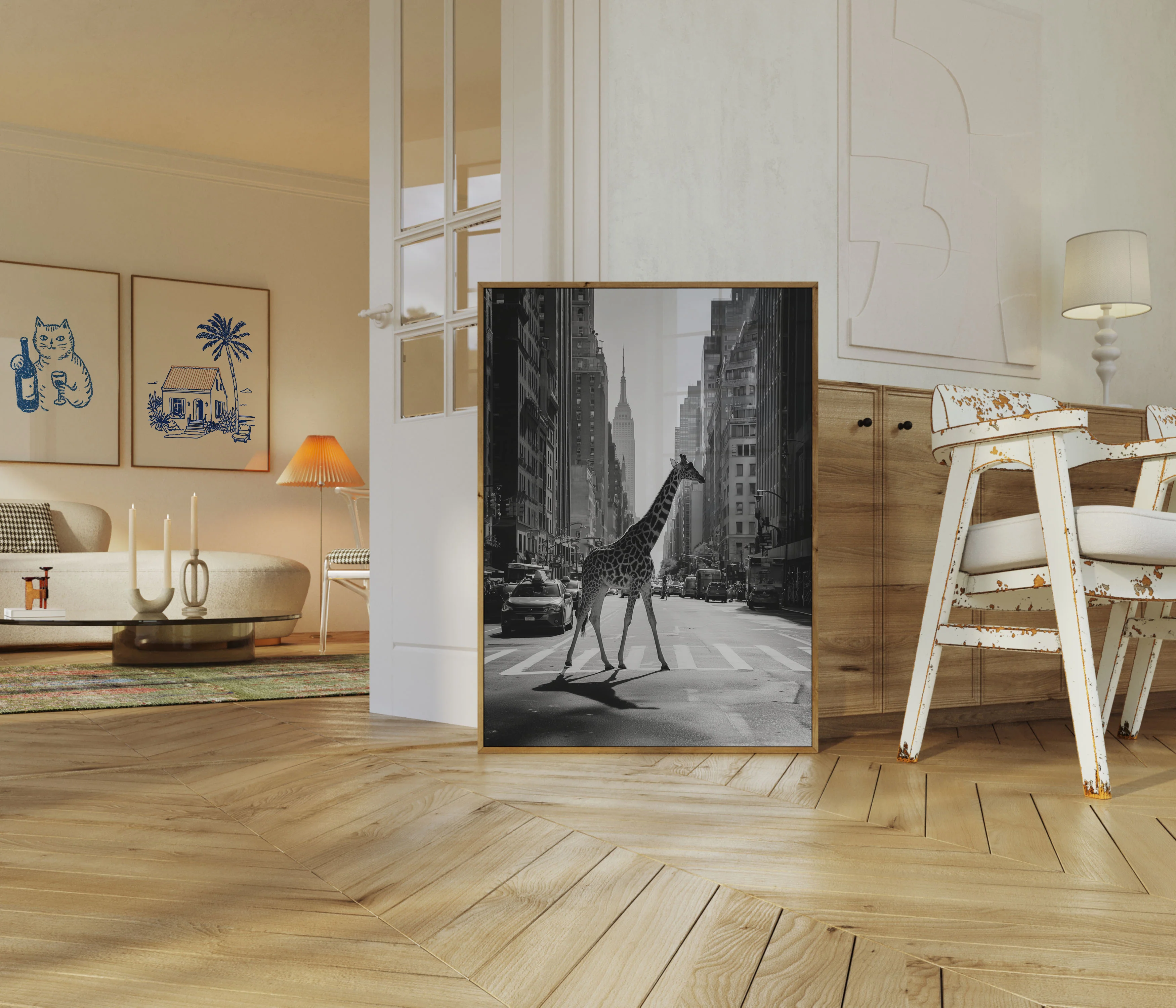 Urban Giraffe New York Poster - Image 5