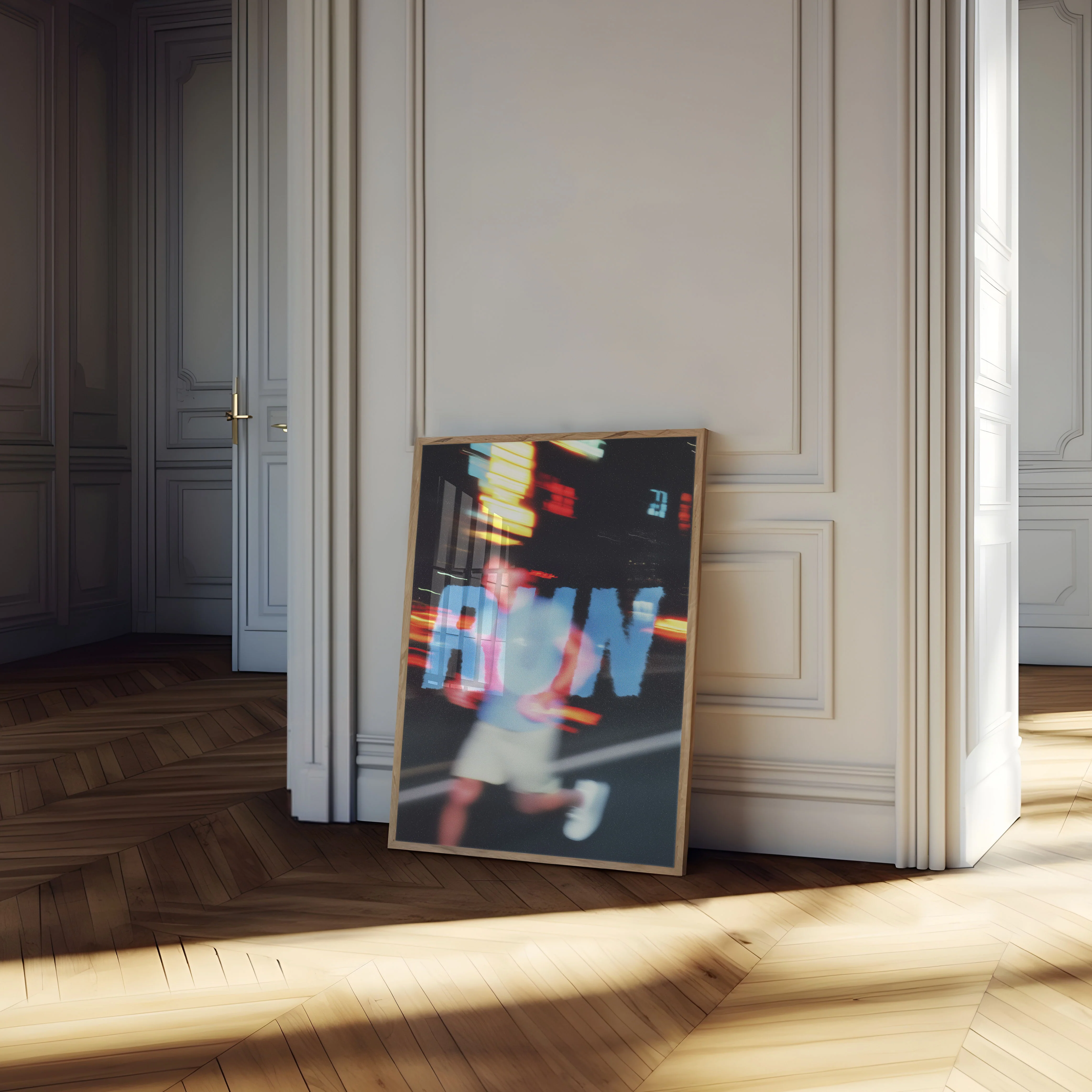 Urban Motion Blur Running Poster - Image 4