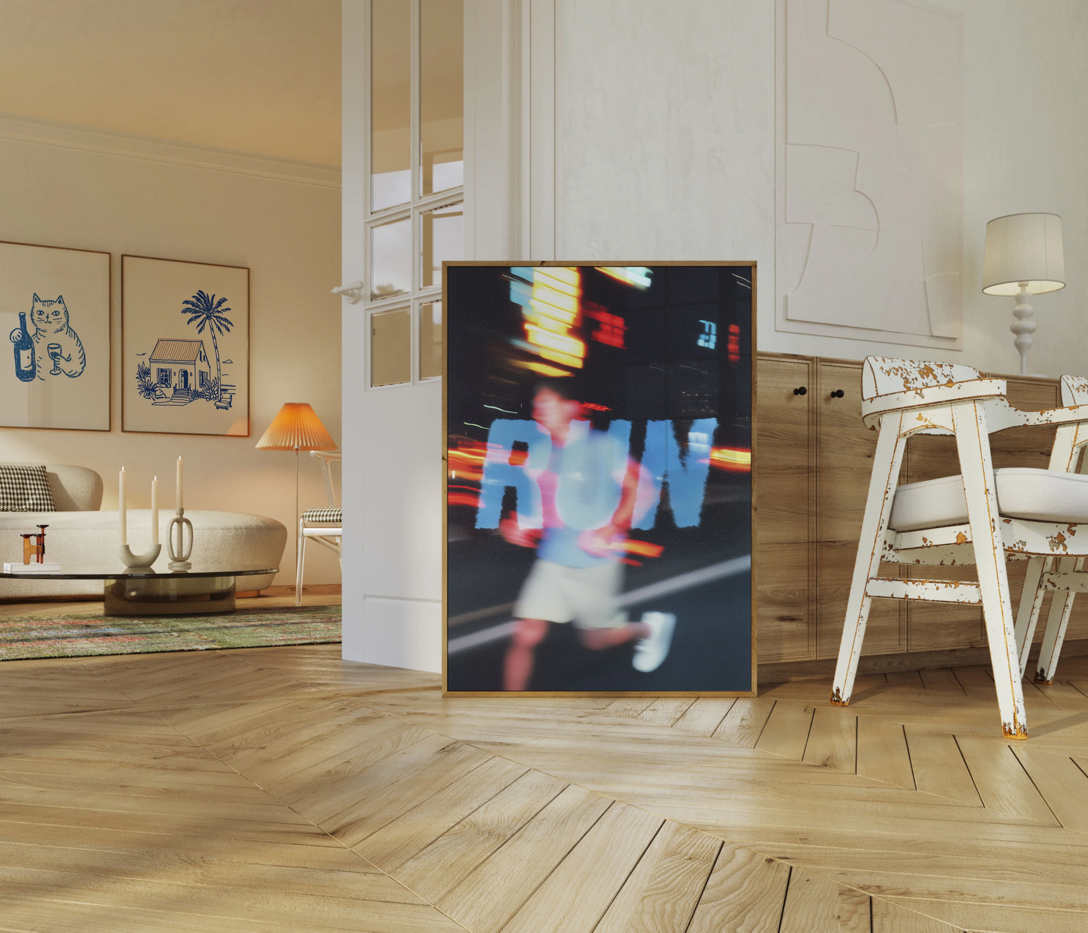 Urban Motion Blur Running Poster - Image 5