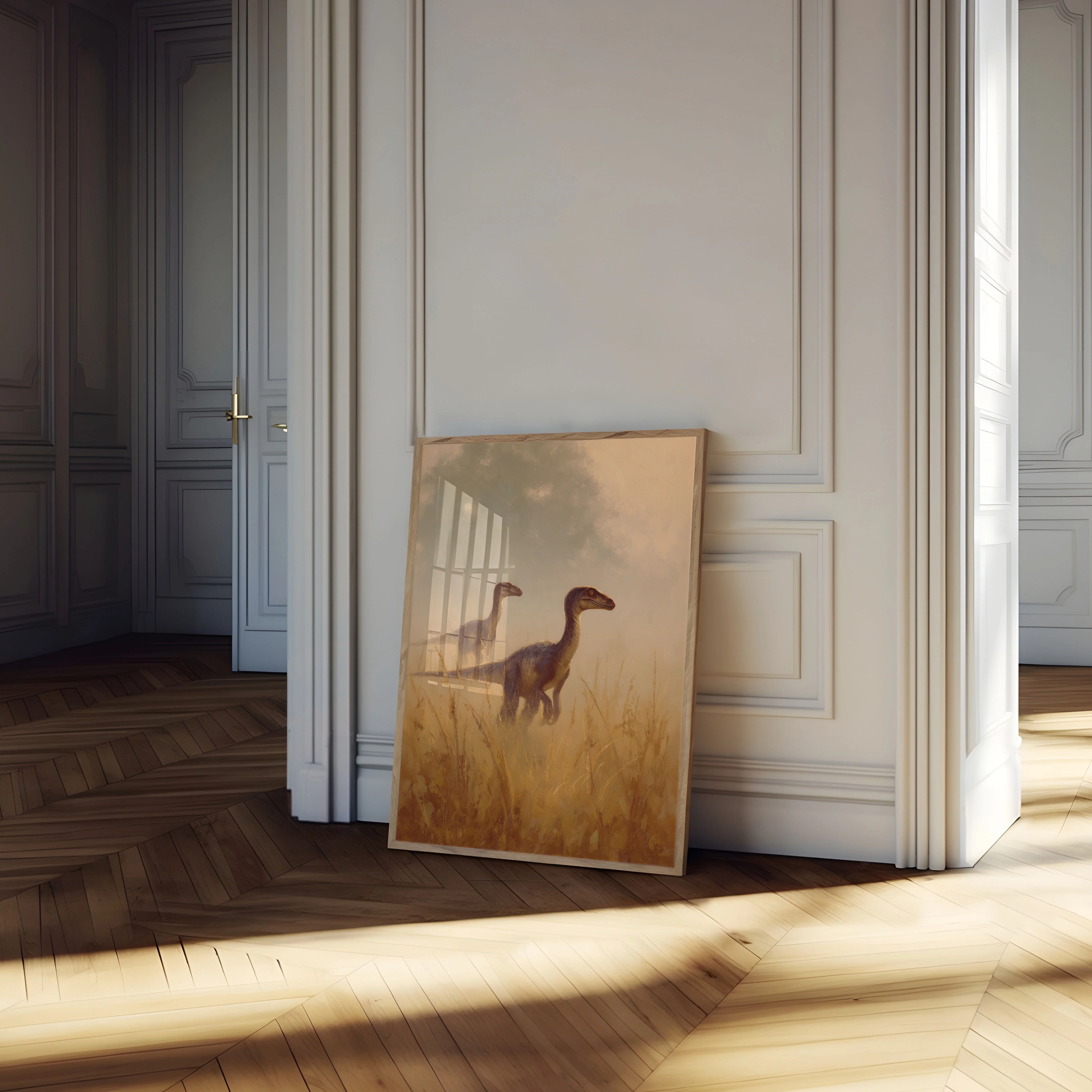 Velociraptor Grasslands Prehistoric Poster - Image 4