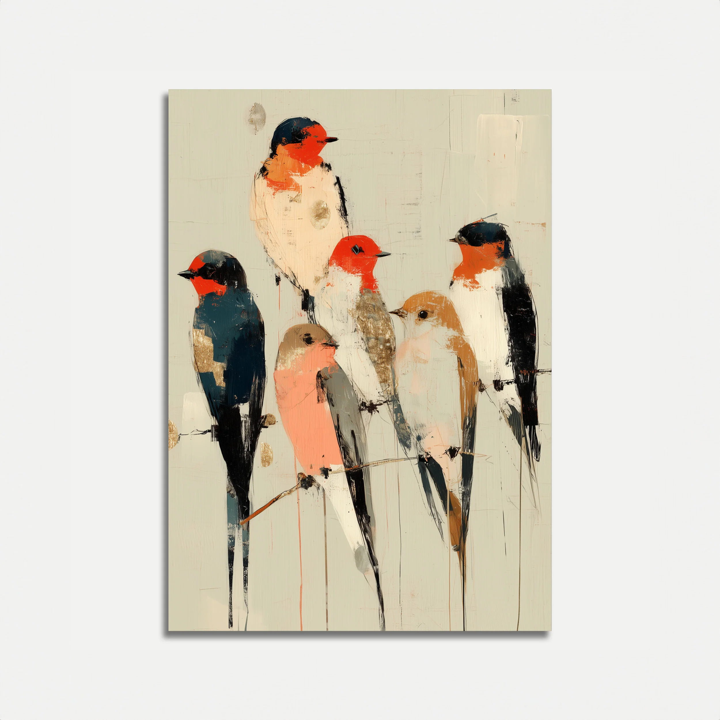 Vibrant Bird Collective Poster