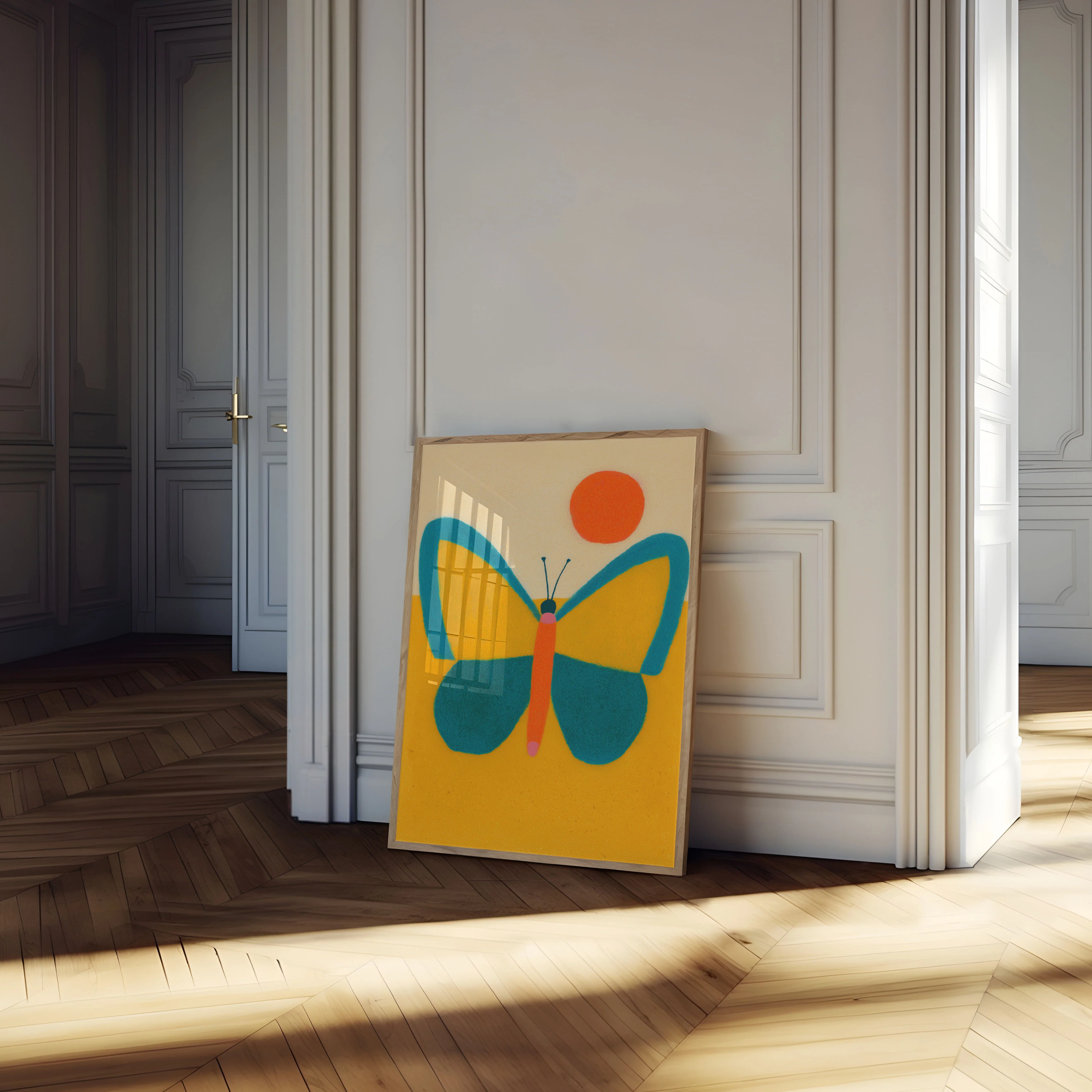 Vibrant Butterfly Sunset Poster - Image 4