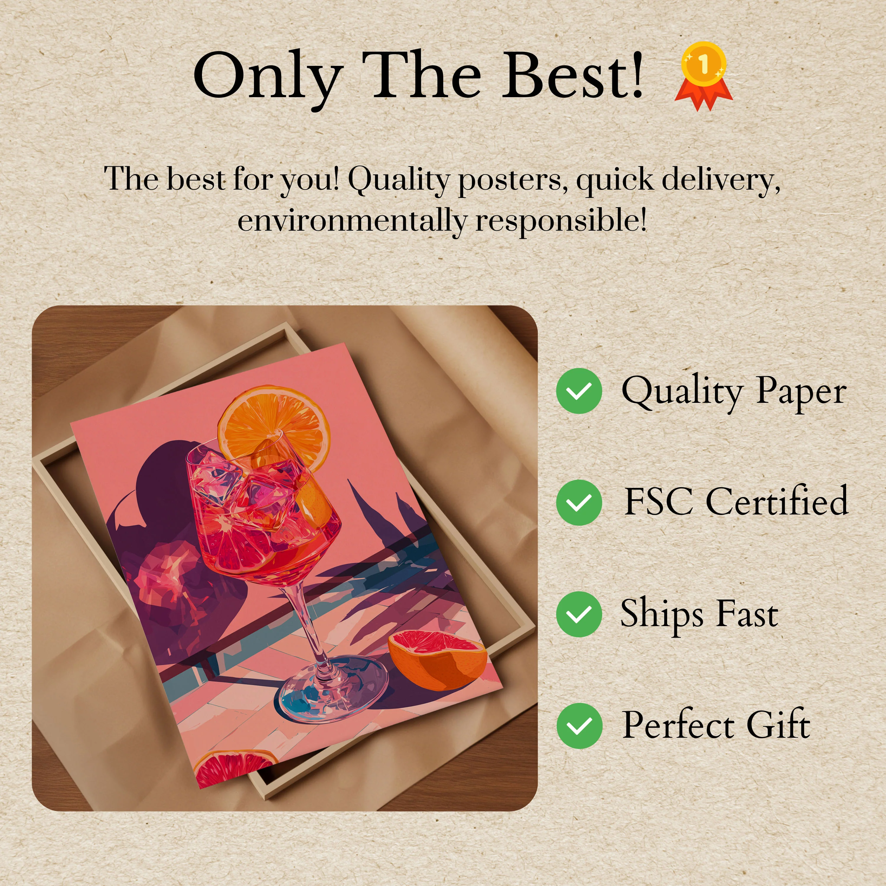Vibrant Citrus Cocktail Poster - Image 3