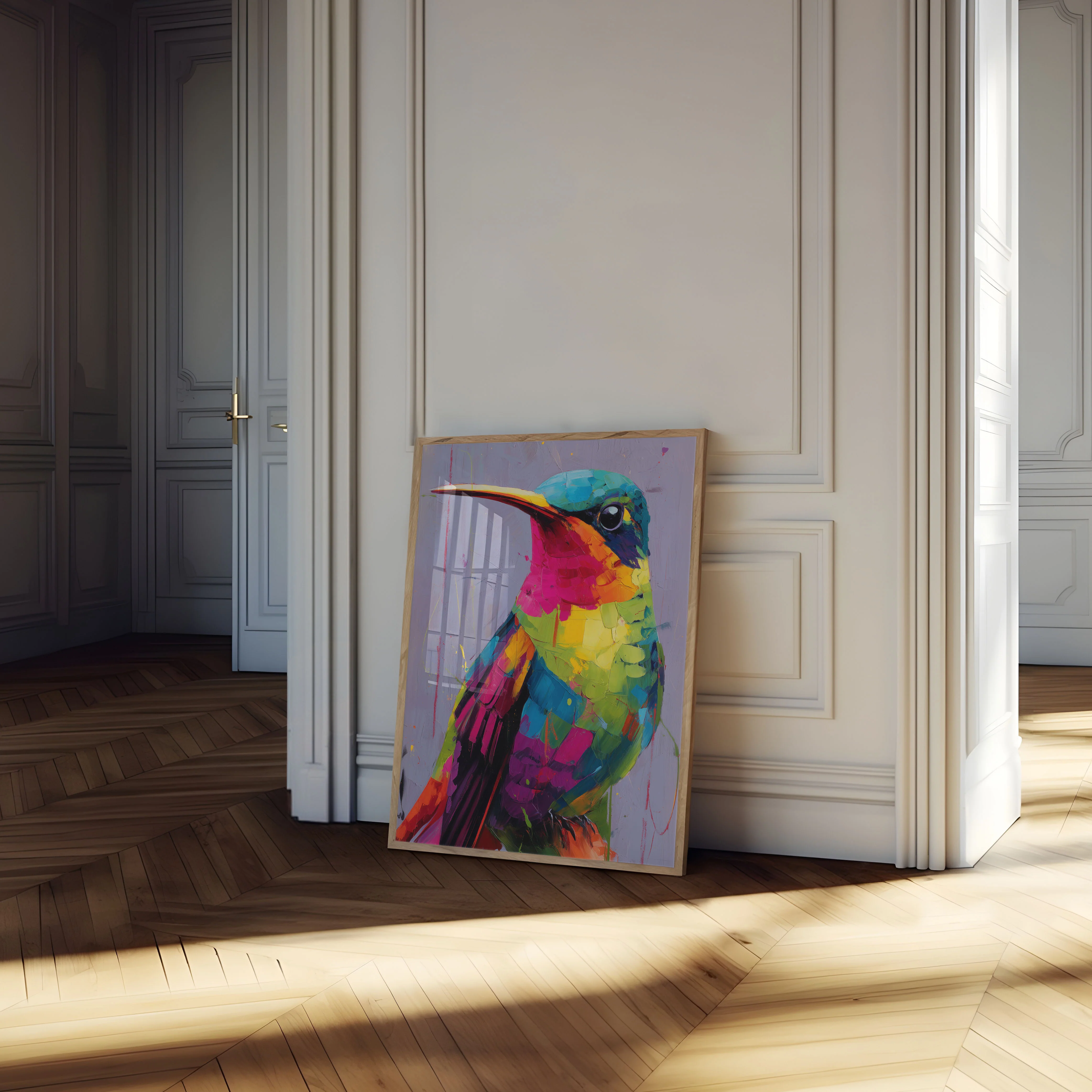 Vibrant Colorful Hummingbird Poster - Image 4