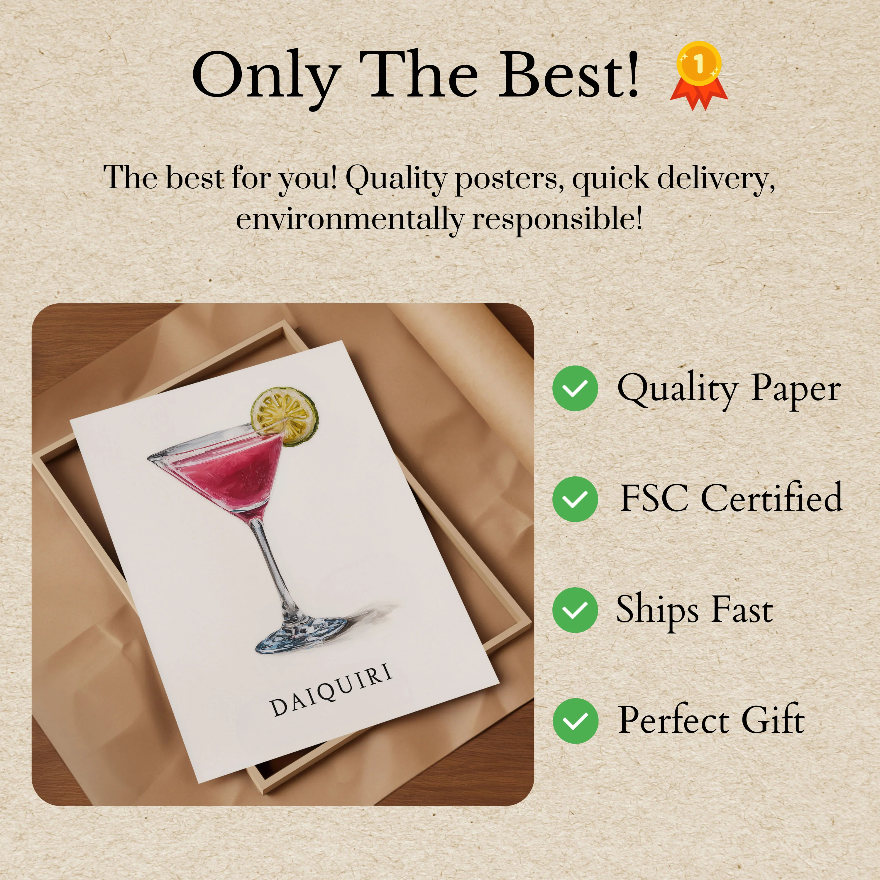 Vibrant Crimson Daiquiri Poster - Image 3