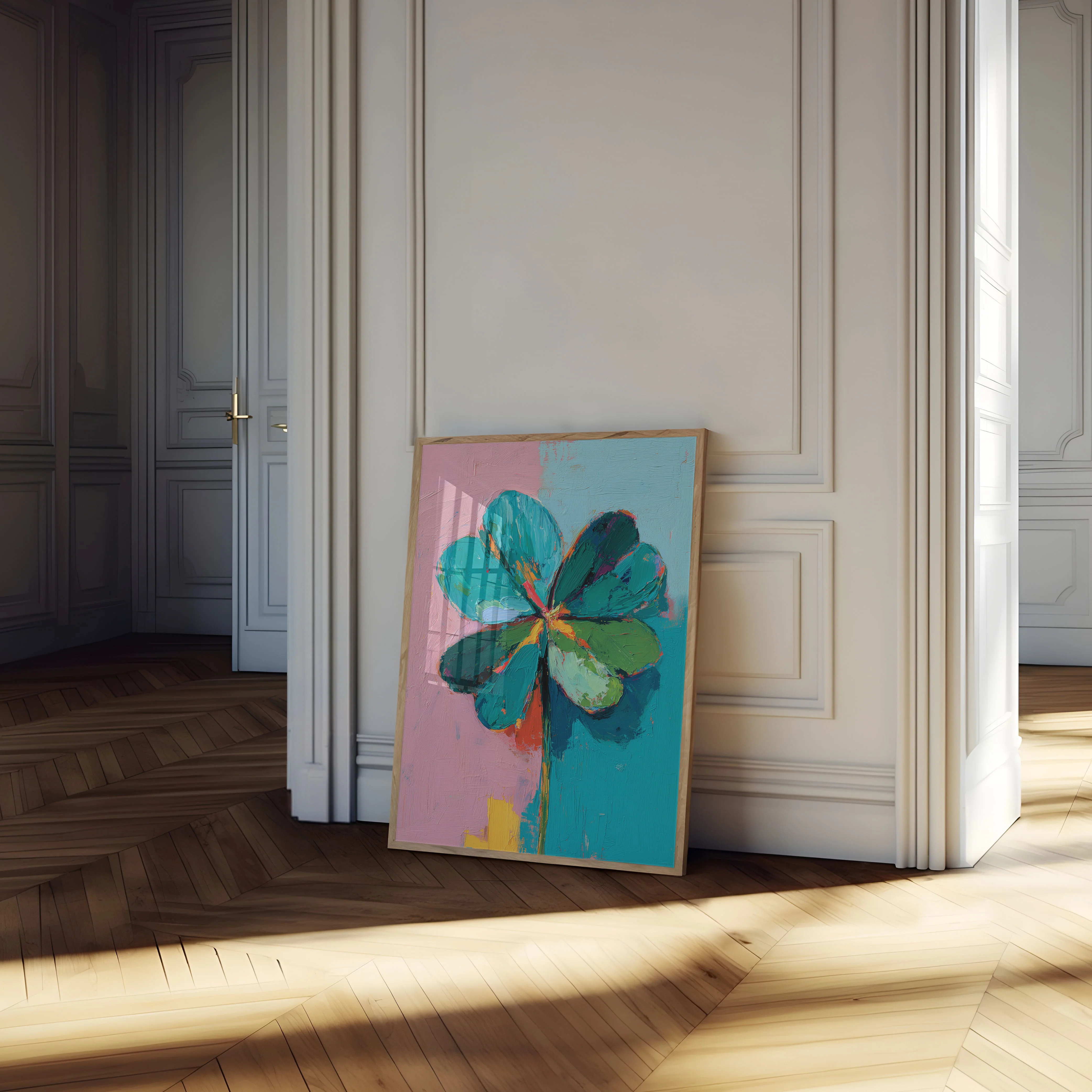 Vibrant Flower Abstract Art Poster - Image 4