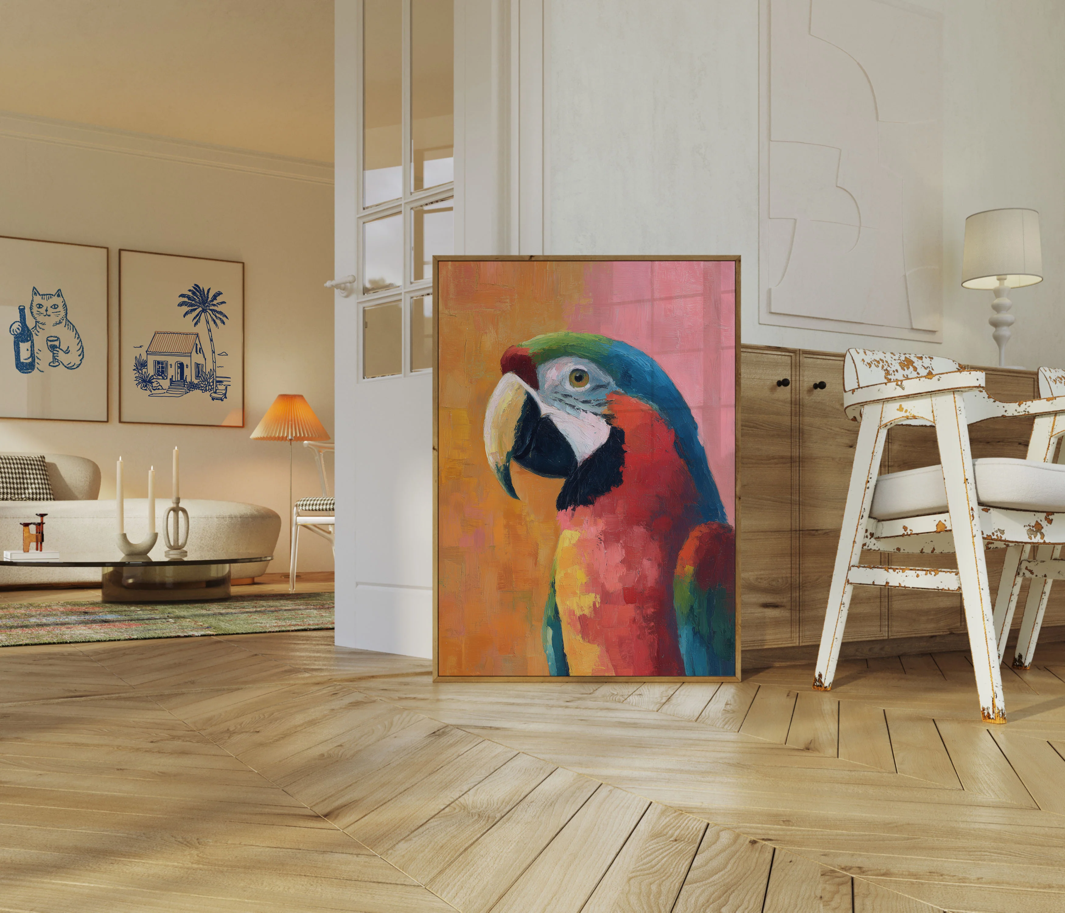 Vibrant Macaw Profile Poster - Image 5