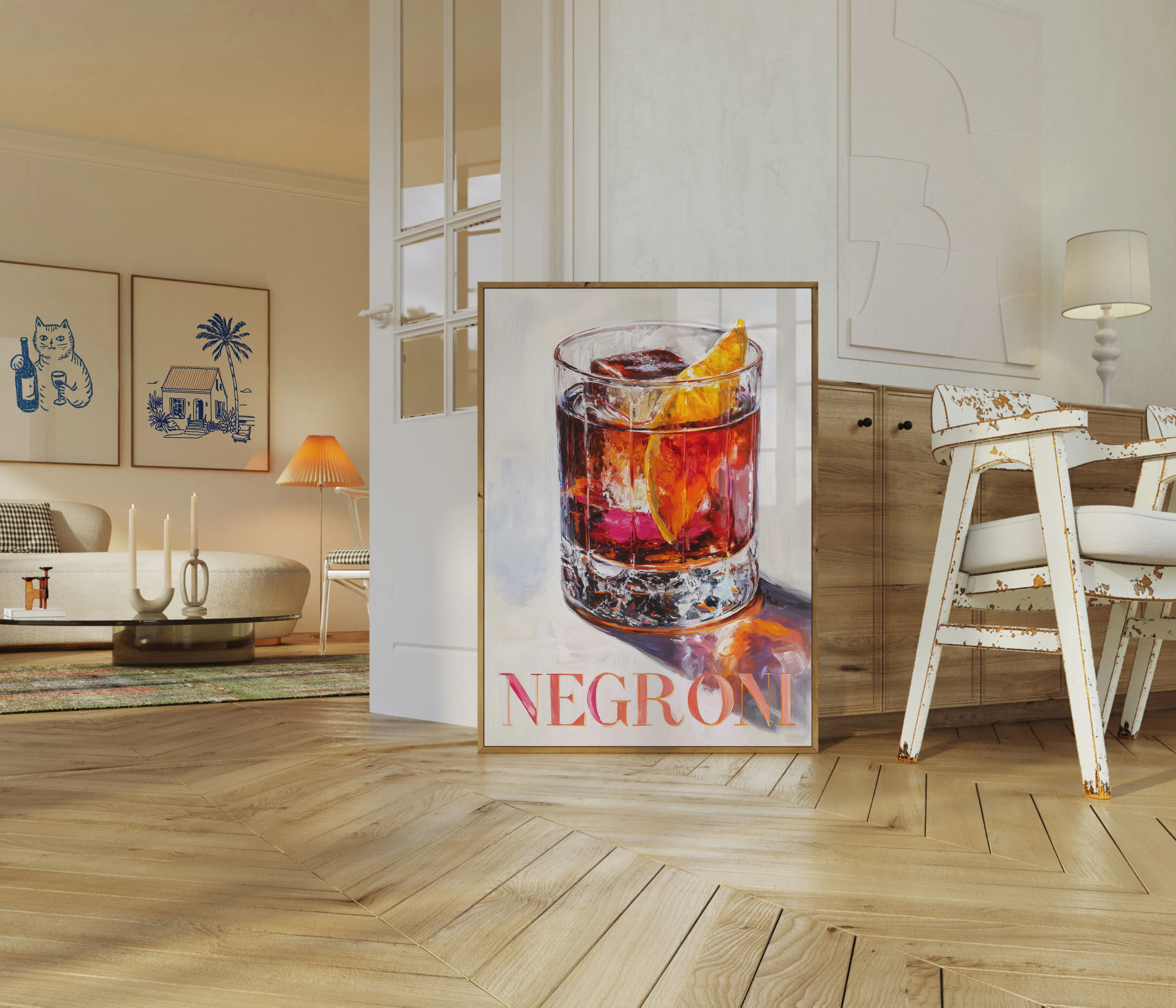 Vibrant Negroni Cocktail Poster - Image 5