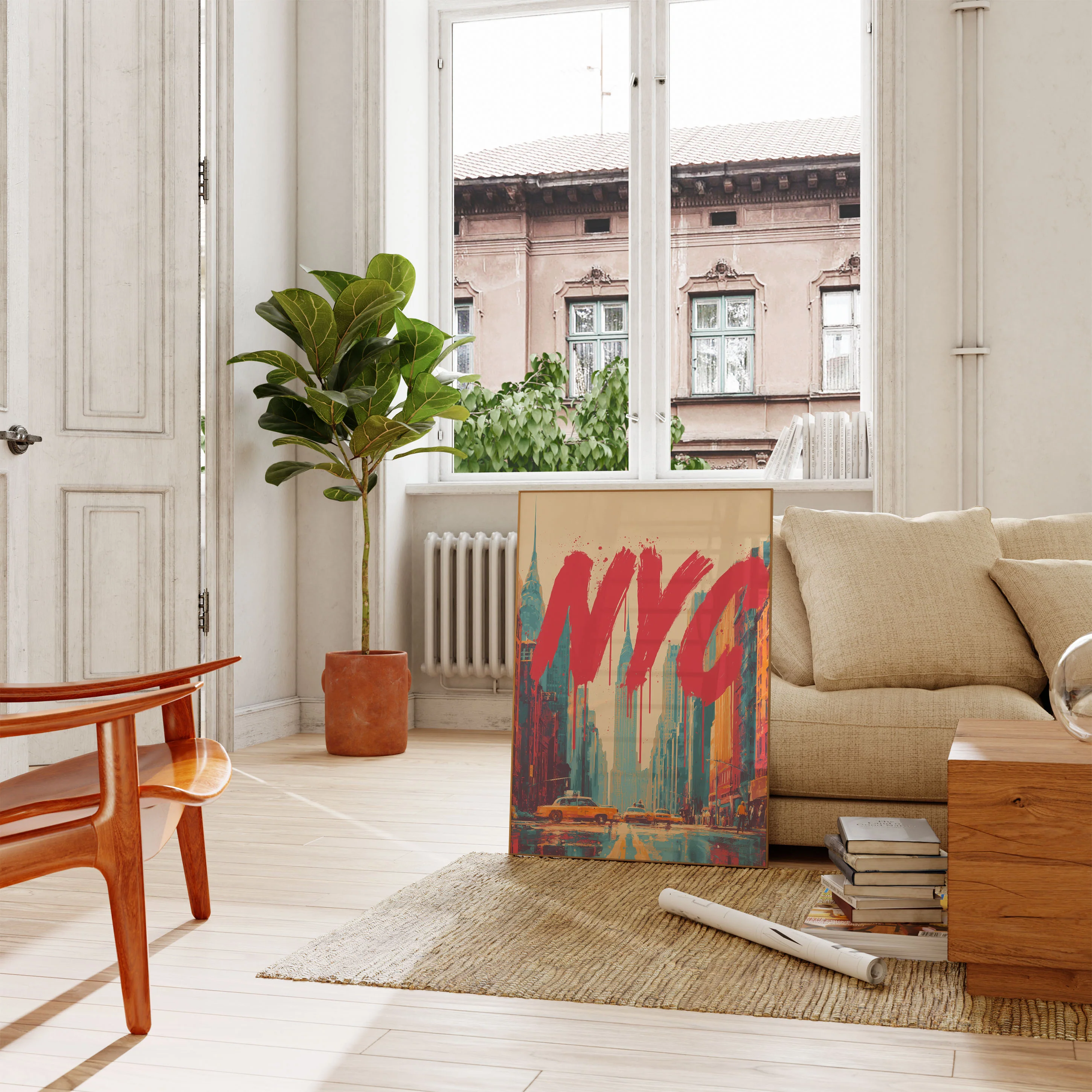 Vibrant NYC Urban Landscape Poster - Image 2