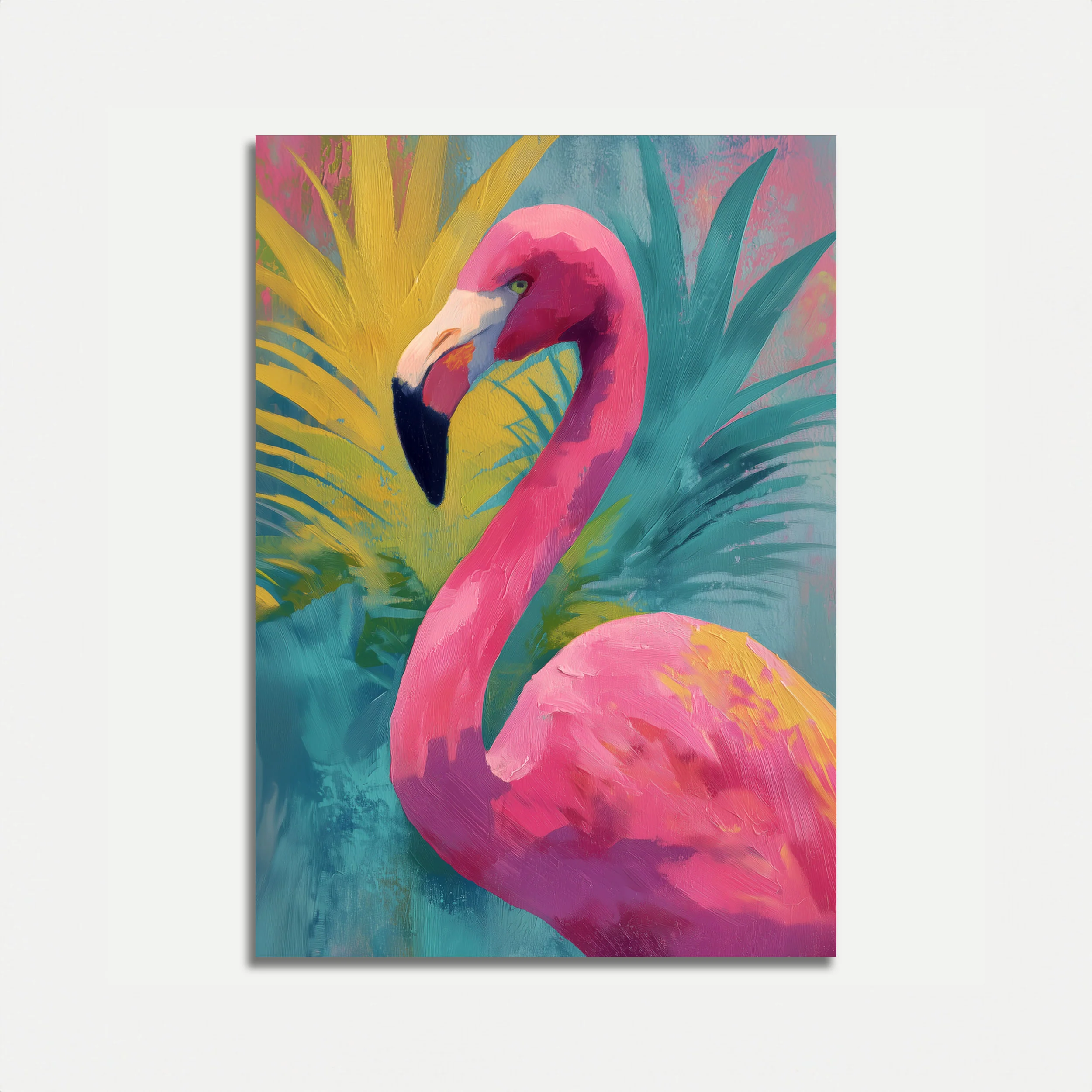 Vibrant Pink Flamingo Poster