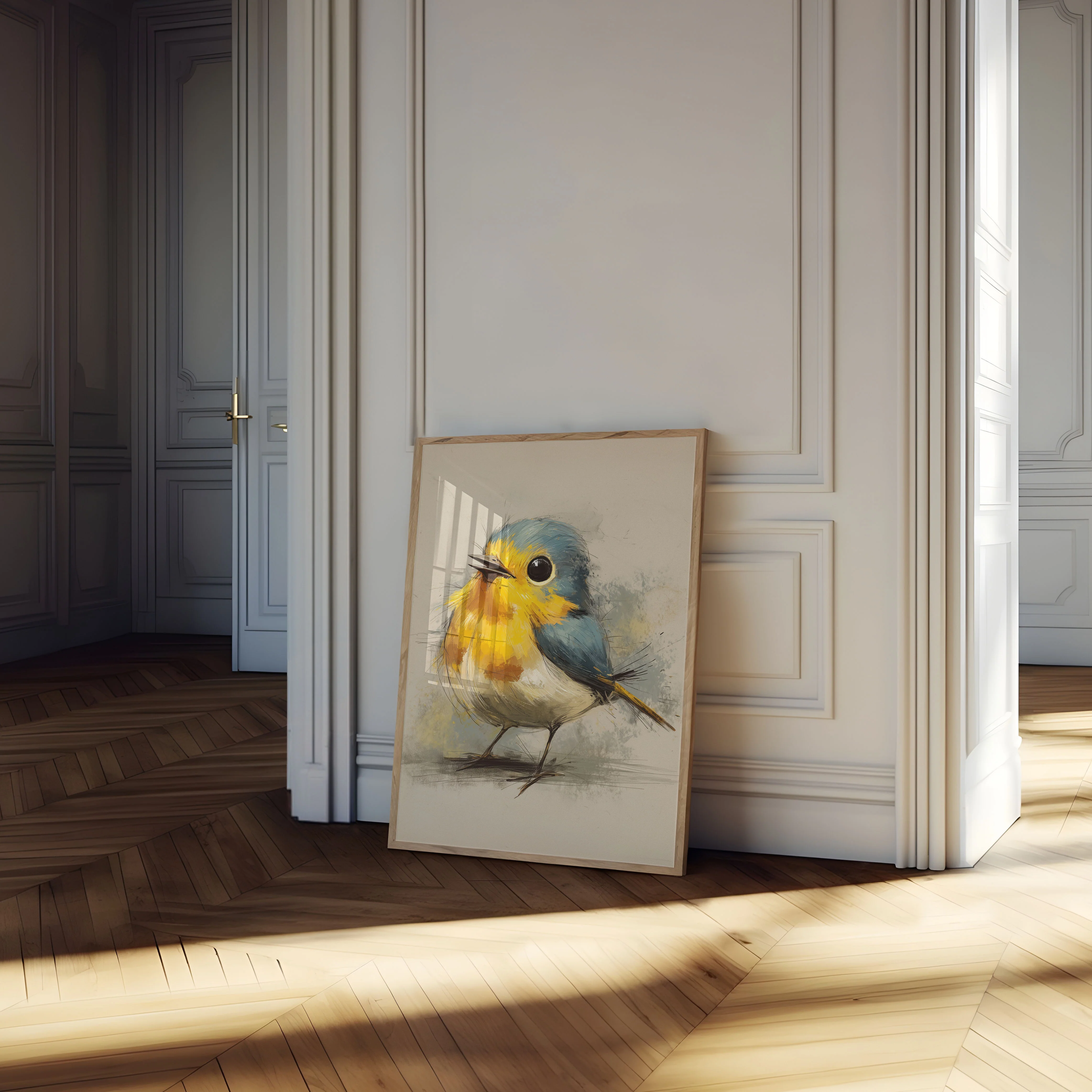 Vibrant Robin Watercolor Poster - Image 4