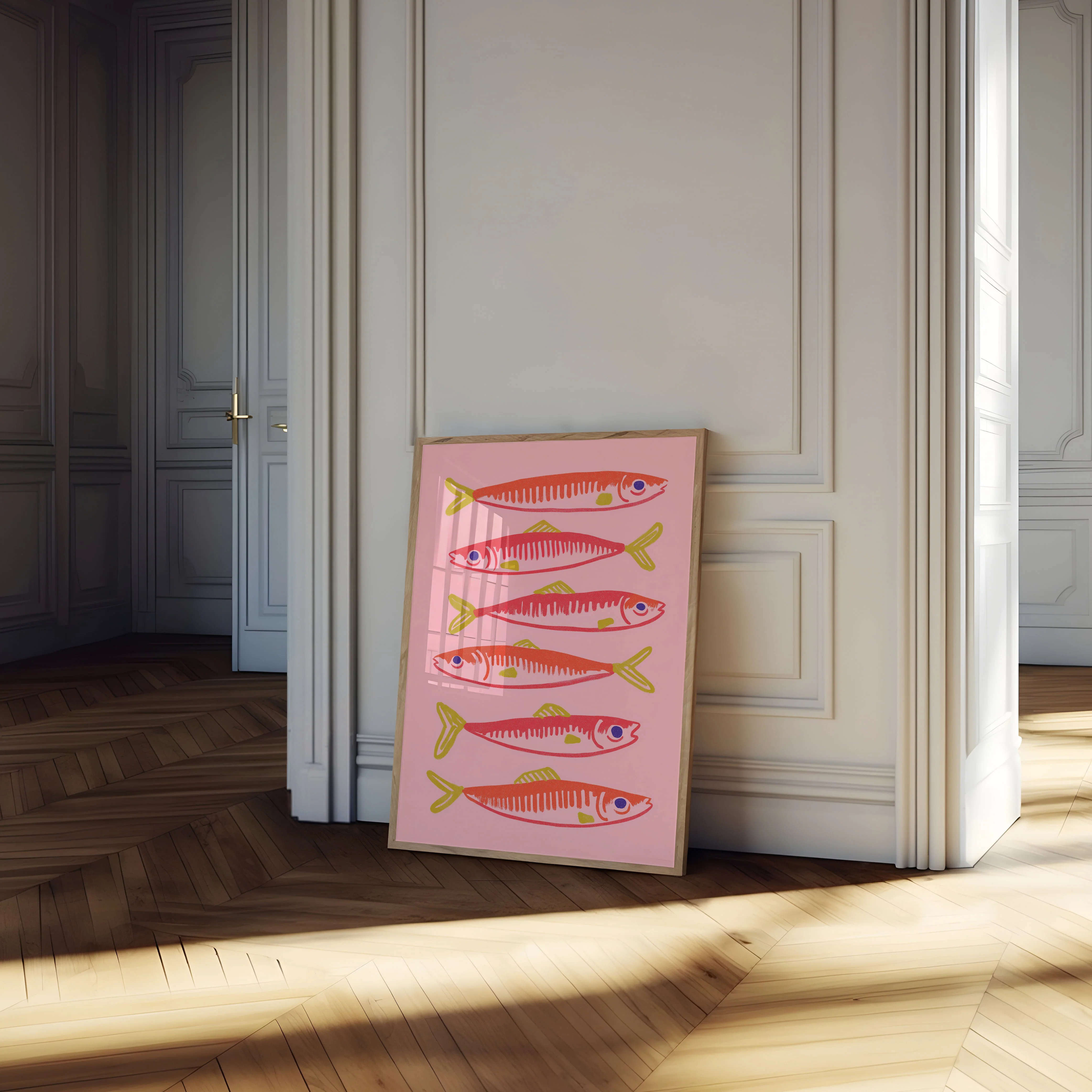 Vibrant Sardines Ocean Poster - Image 4