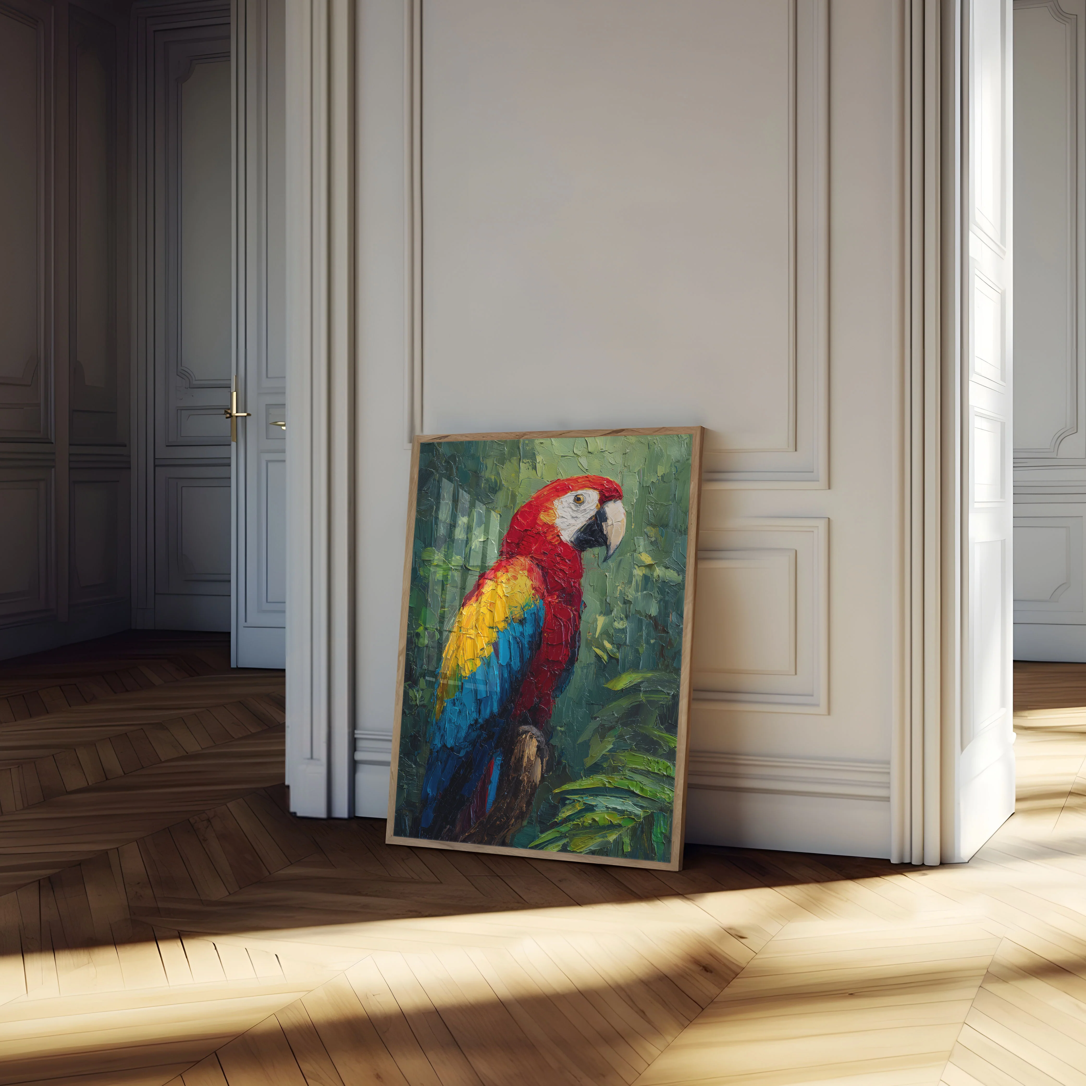 Vibrant Scarlet Macaw Poster - Image 4
