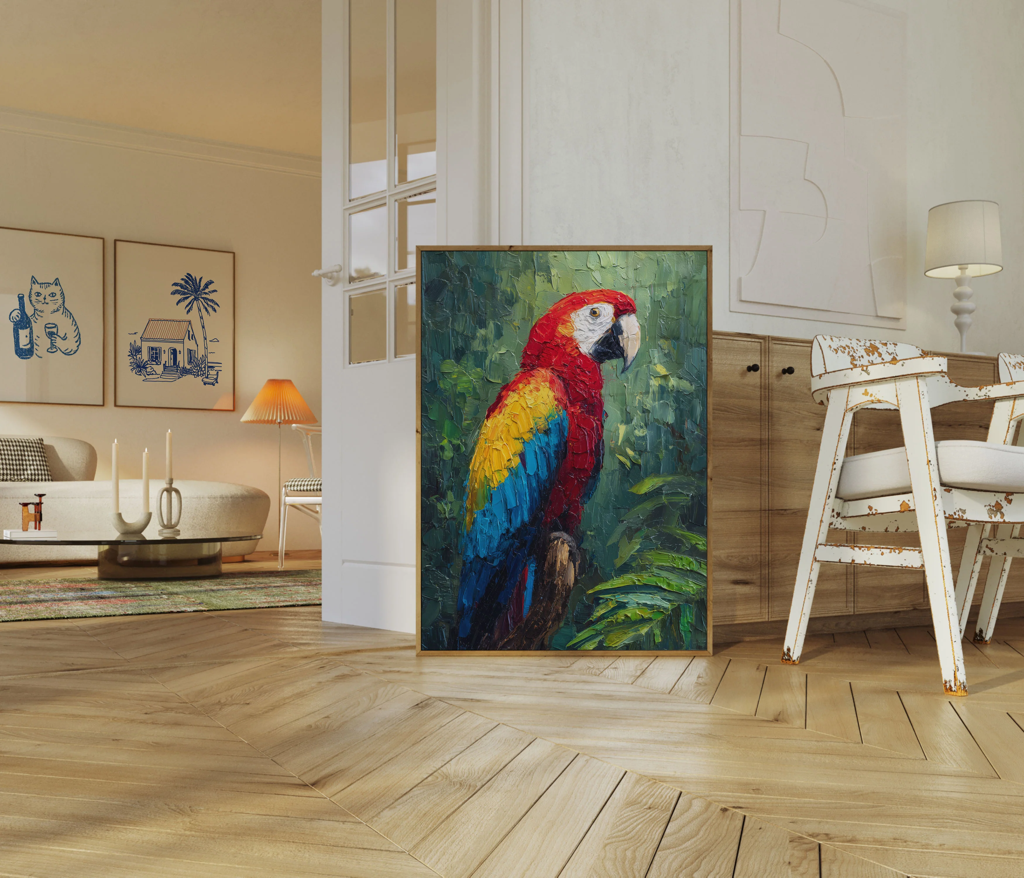Vibrant Scarlet Macaw Poster - Image 5