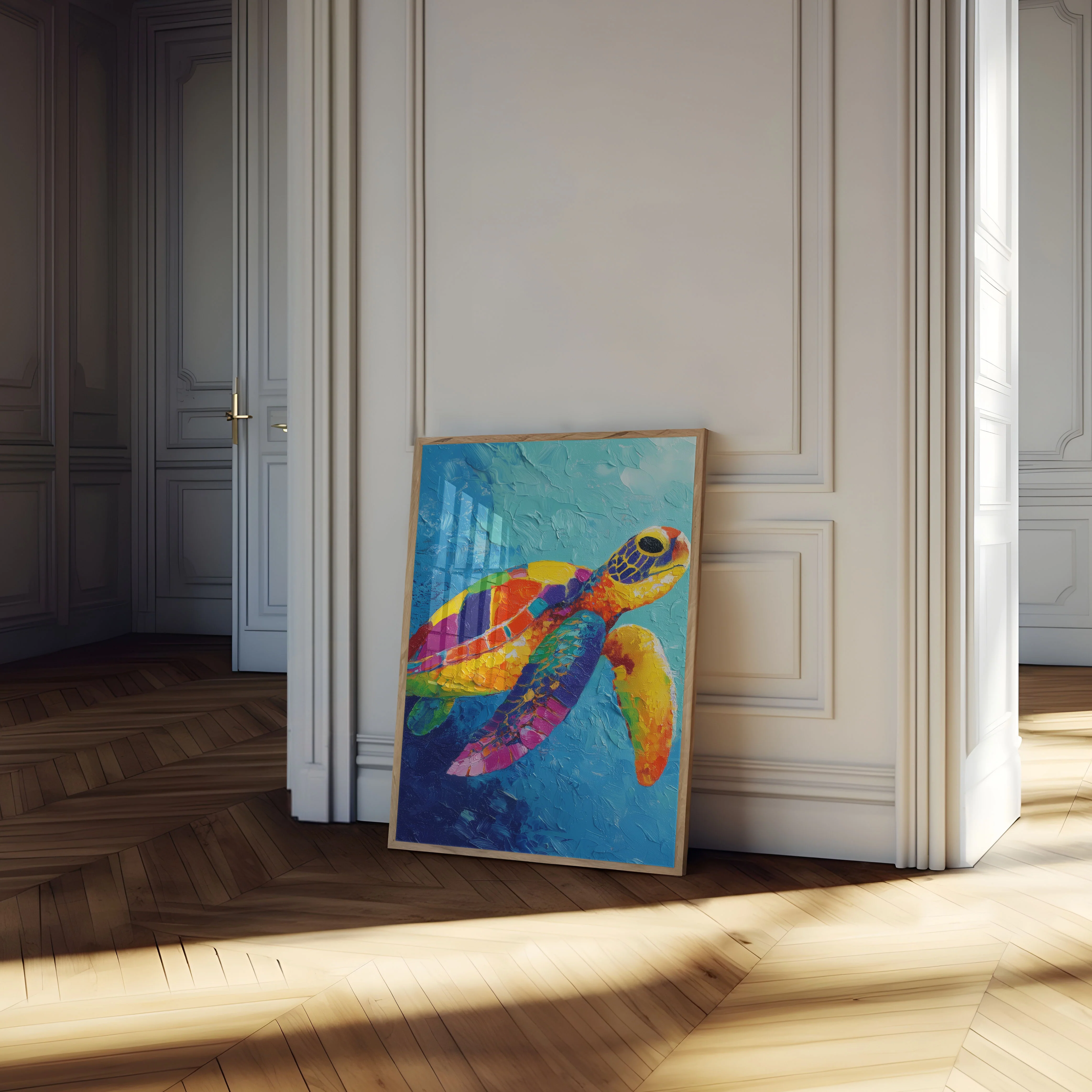 Vibrant Sea Turtle Ocean Poster - Image 4
