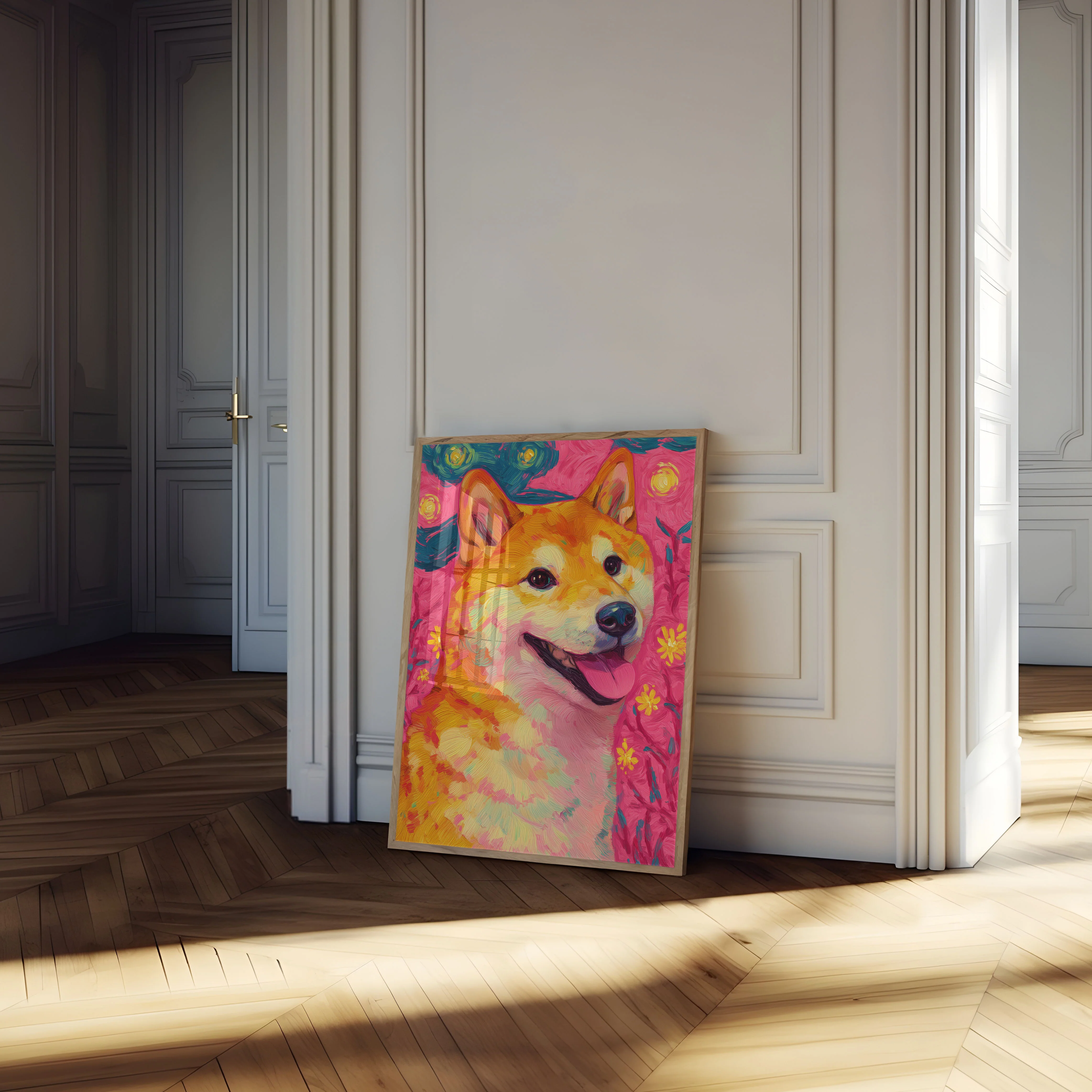 Vibrant Shiba Inu Art Poster - Image 4