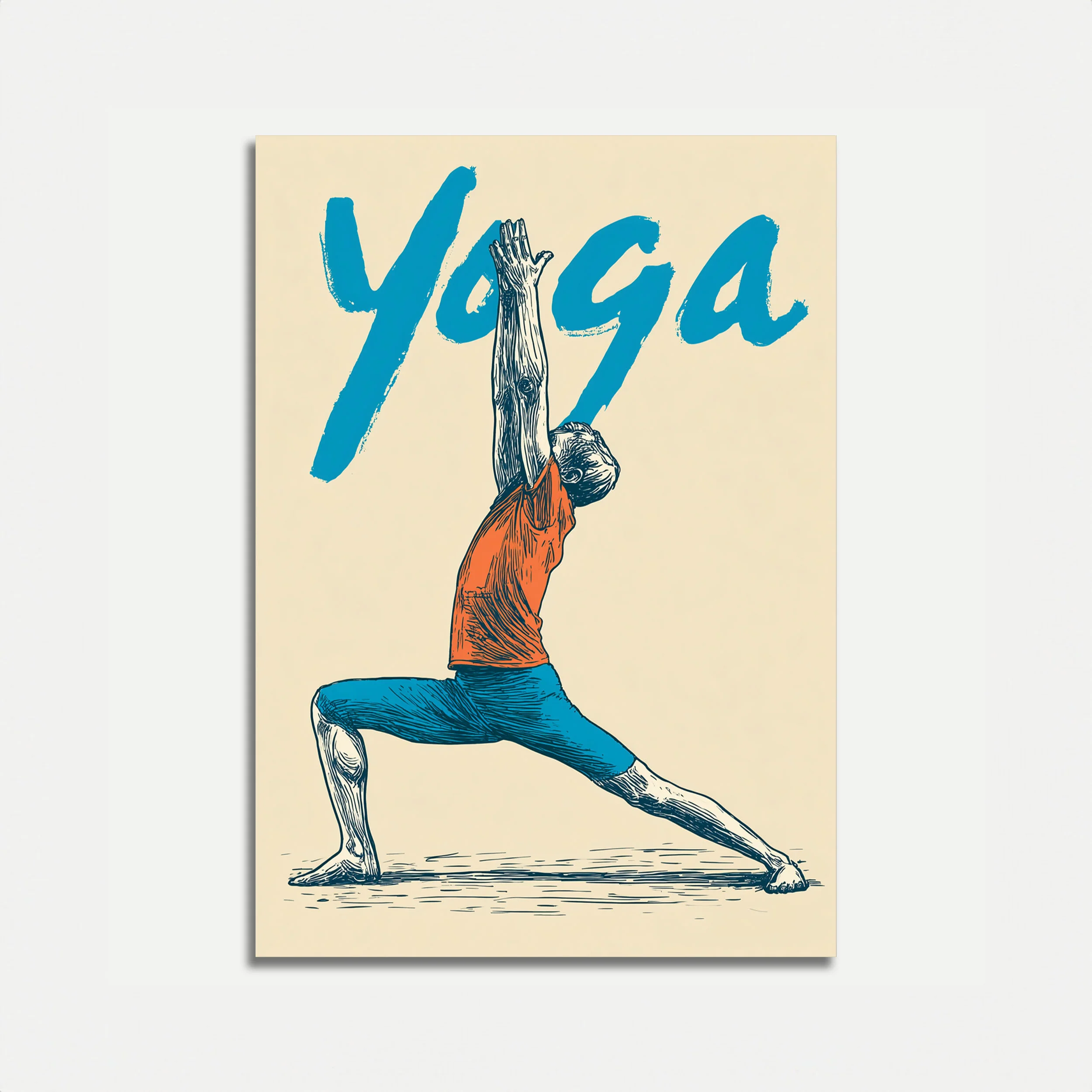 Vibrant Yoga Flow Poster