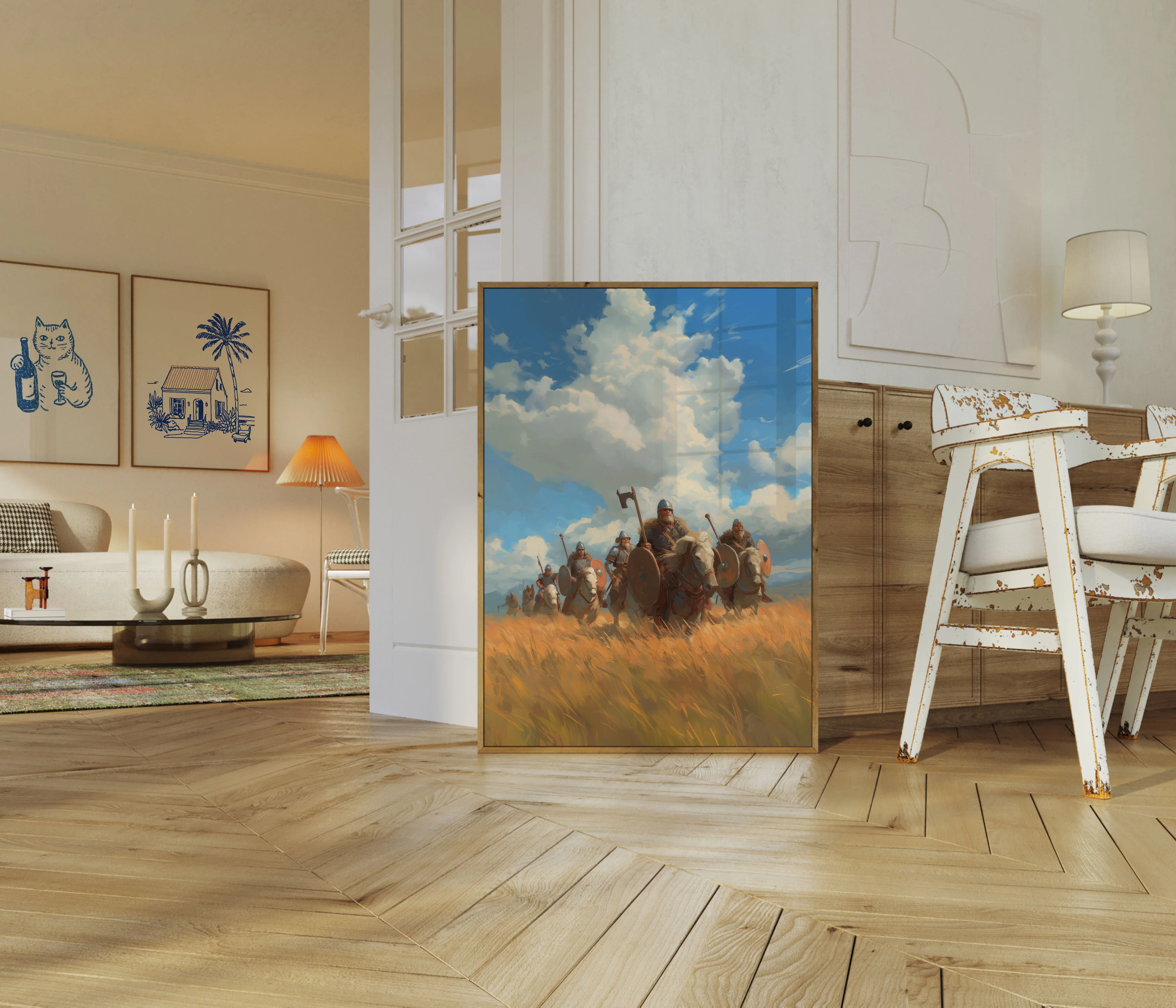 Viking Horseback Warriors Poster - Image 5