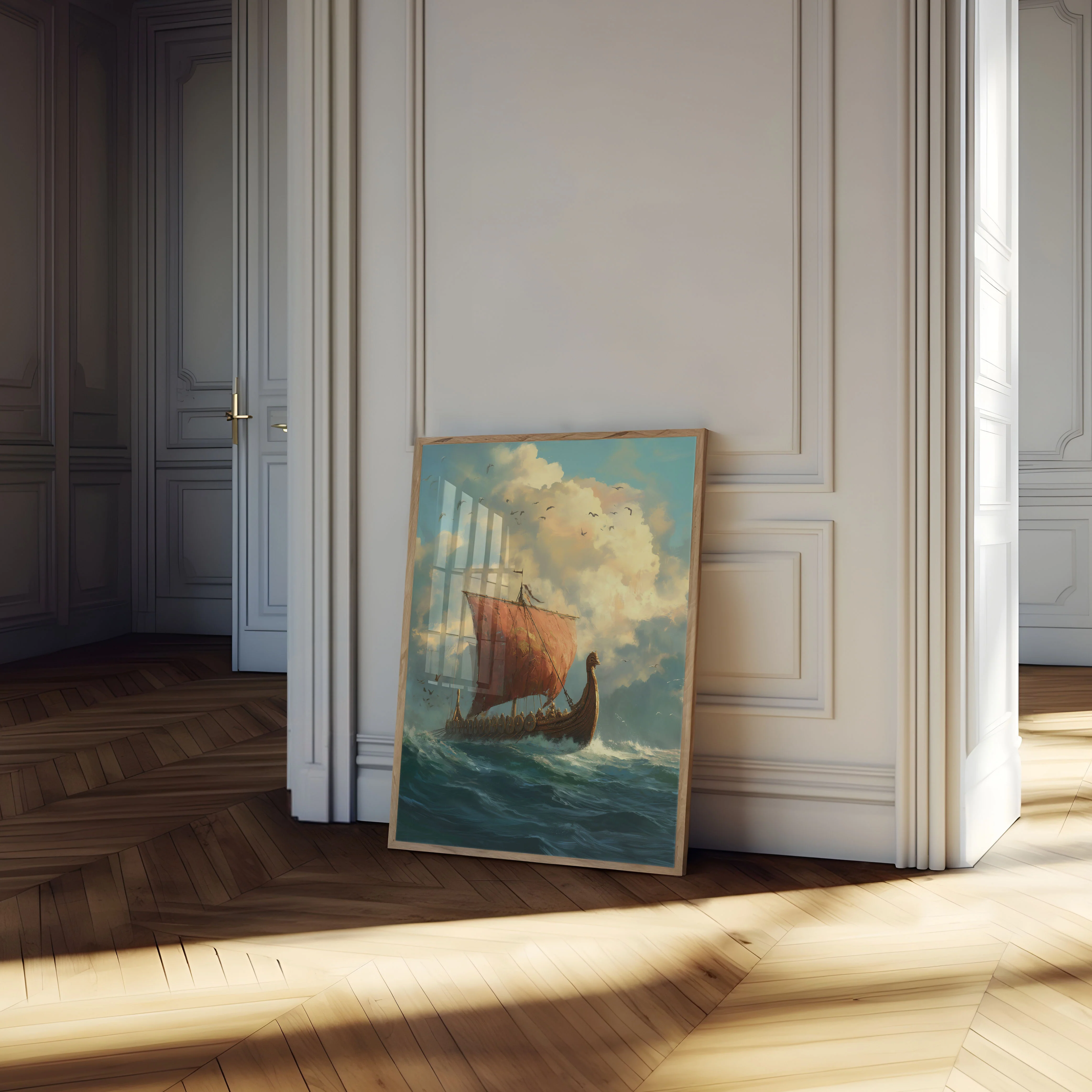 Viking Longship Ocean Voyage Poster - Image 4