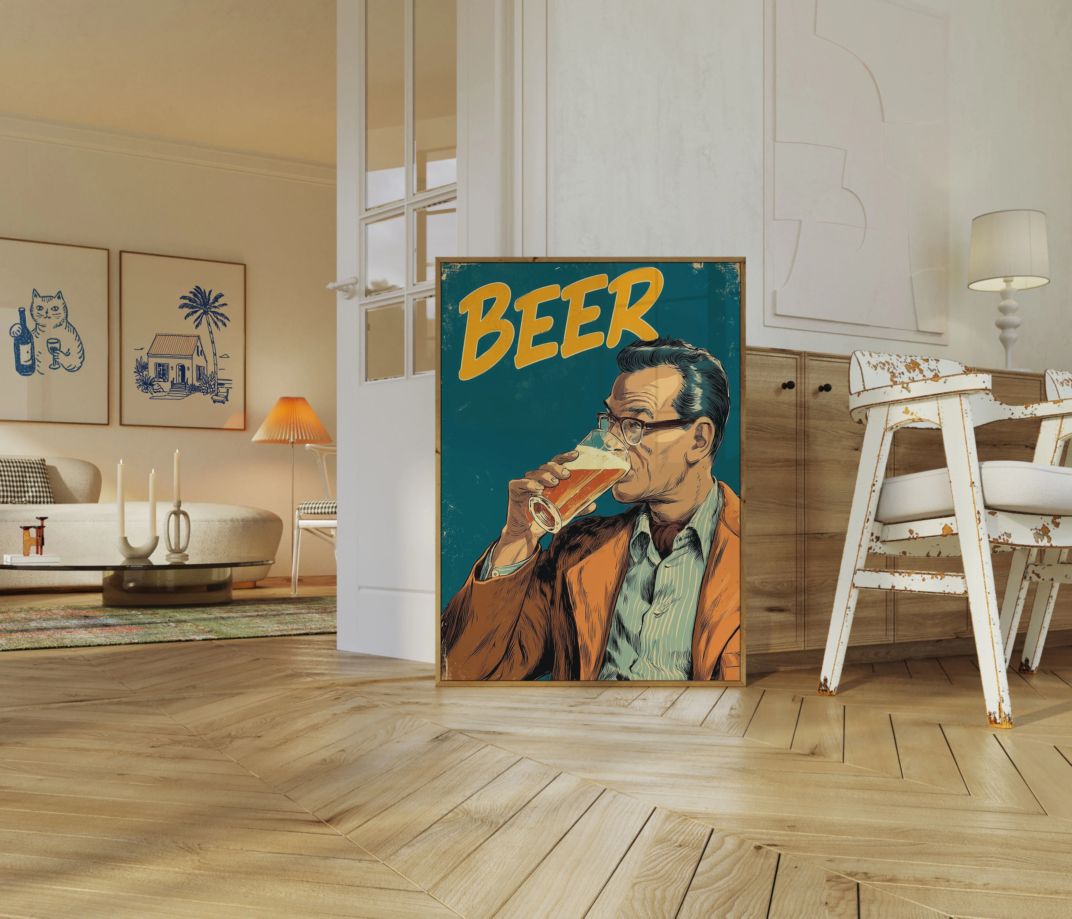 Vintage Beer Lover Poster - Image 5
