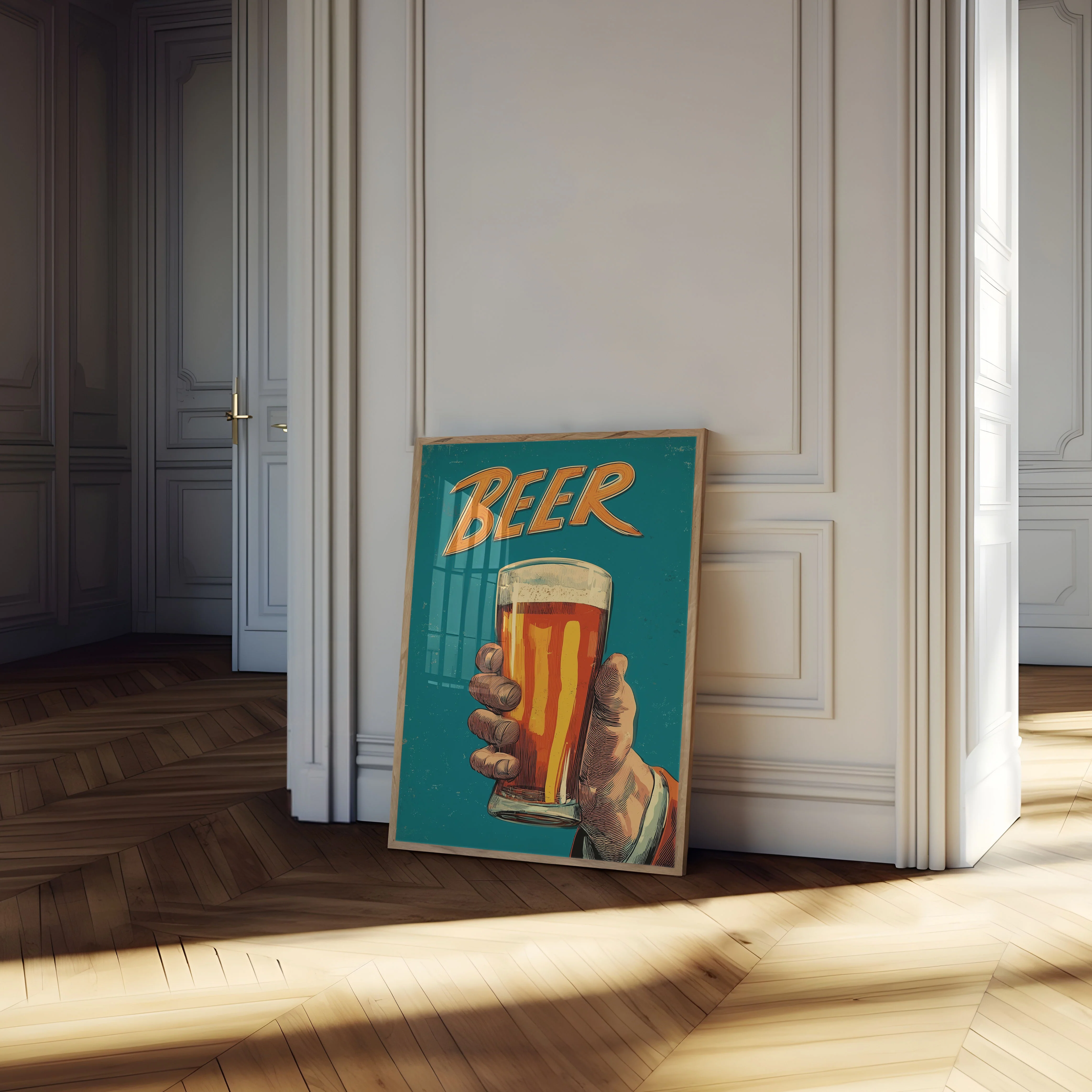 Vintage Beer Toast Poster - Image 4