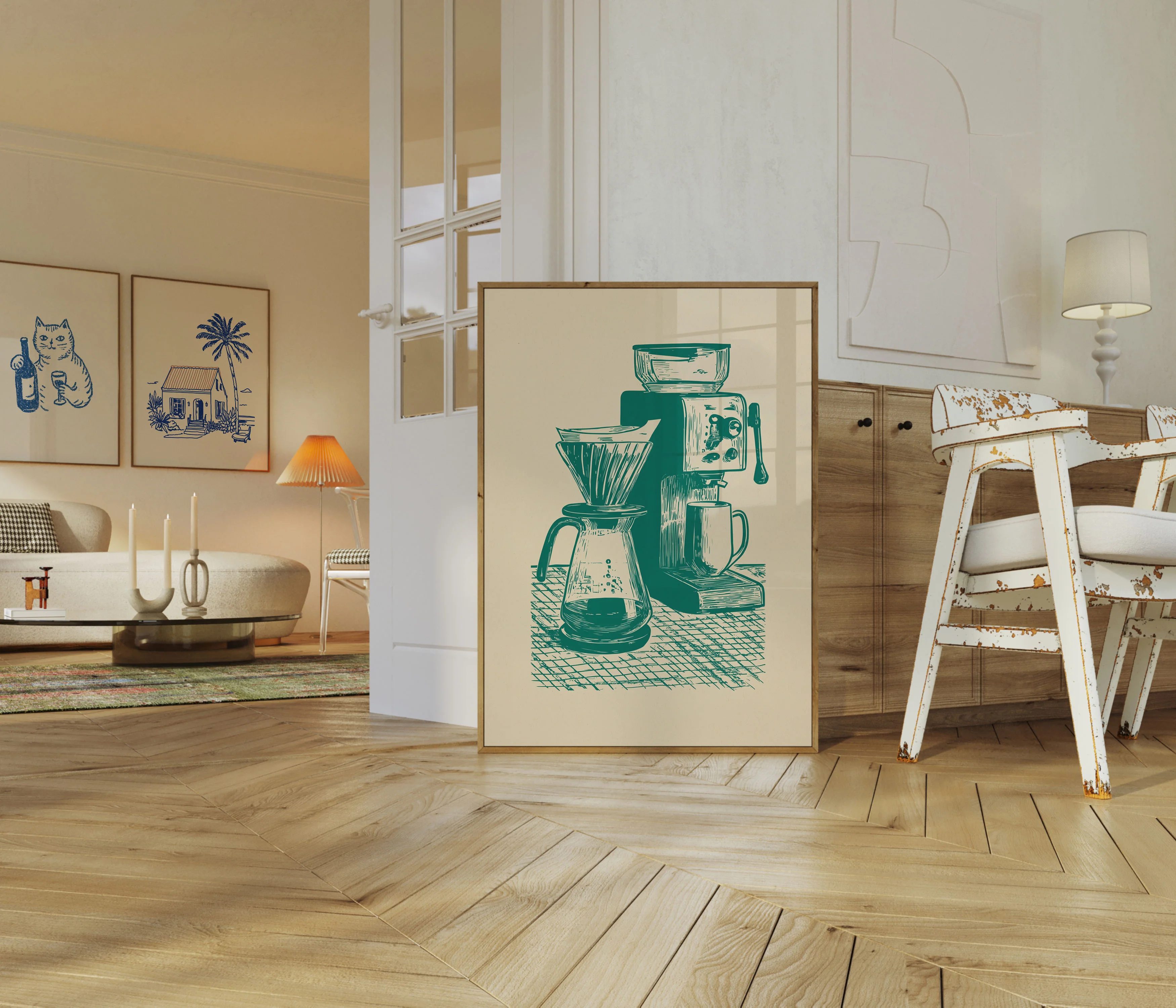 Vintage Coffee Brewing Poster - Image 5