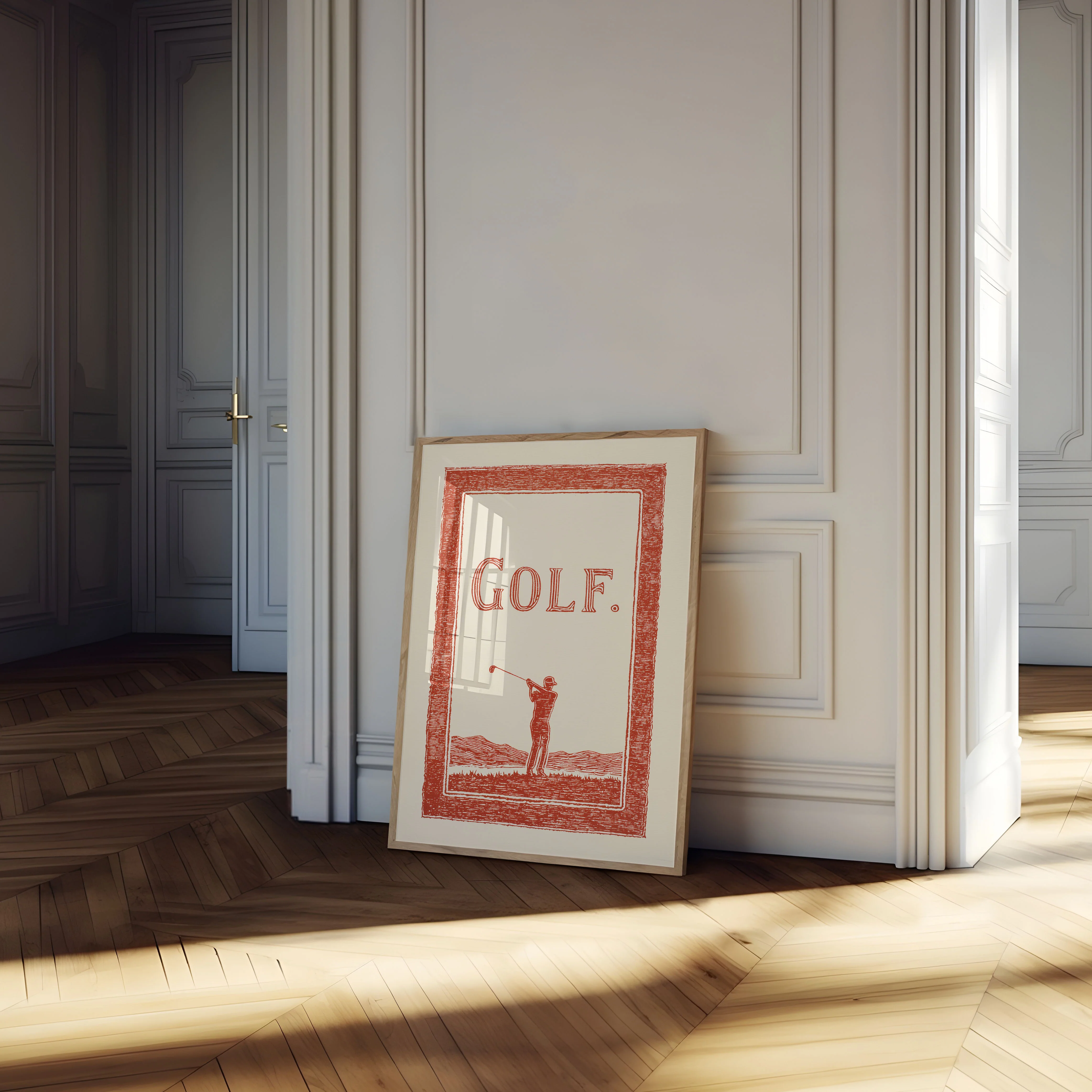 Vintage Golfer Swing Poster - Image 4