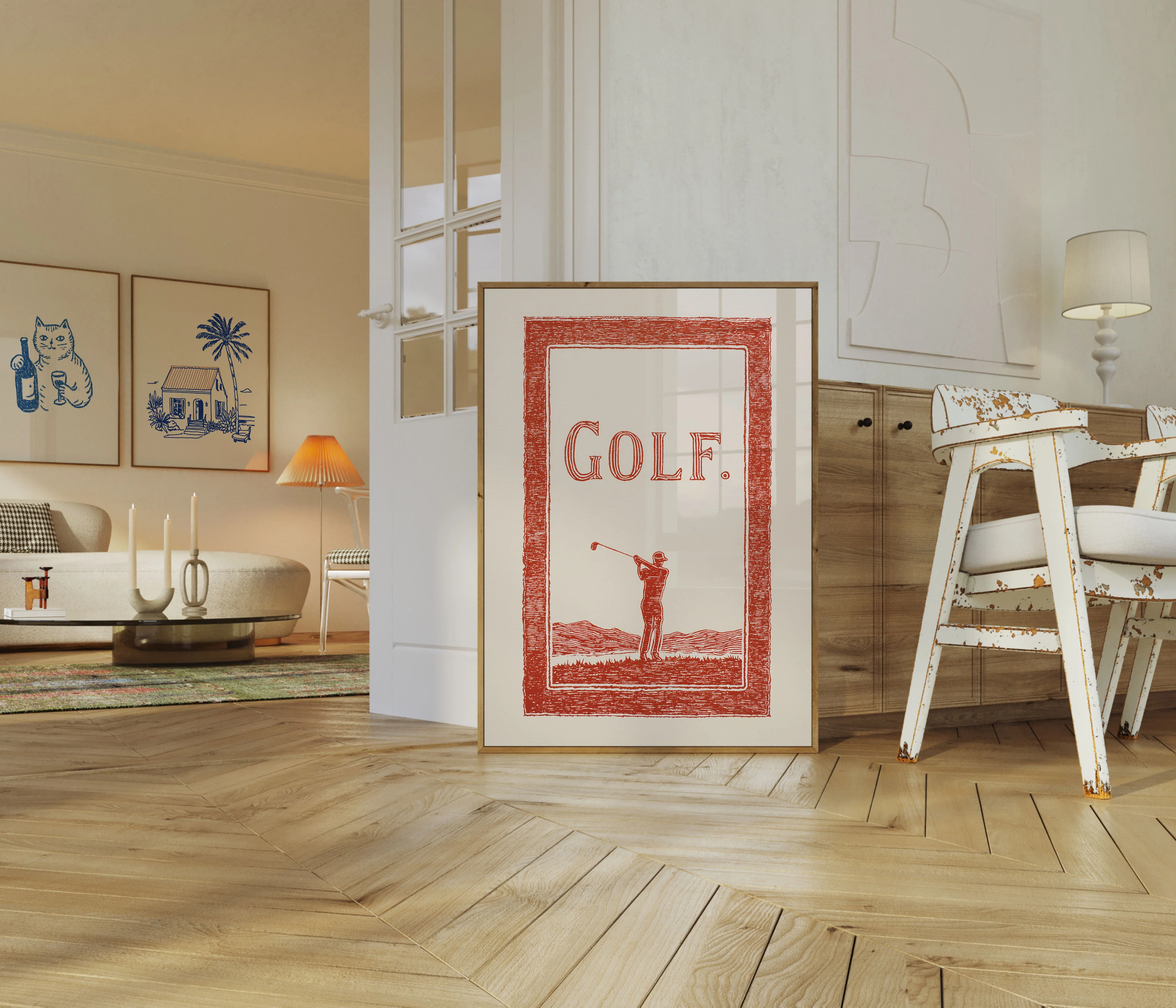 Vintage Golfer Swing Poster - Image 5