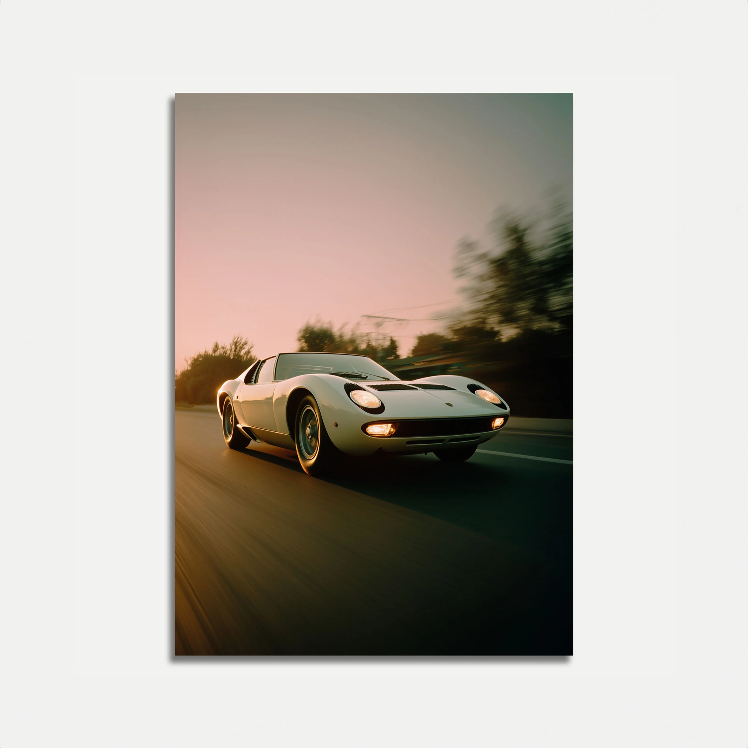 Vintage Italian Sports Car Poster
