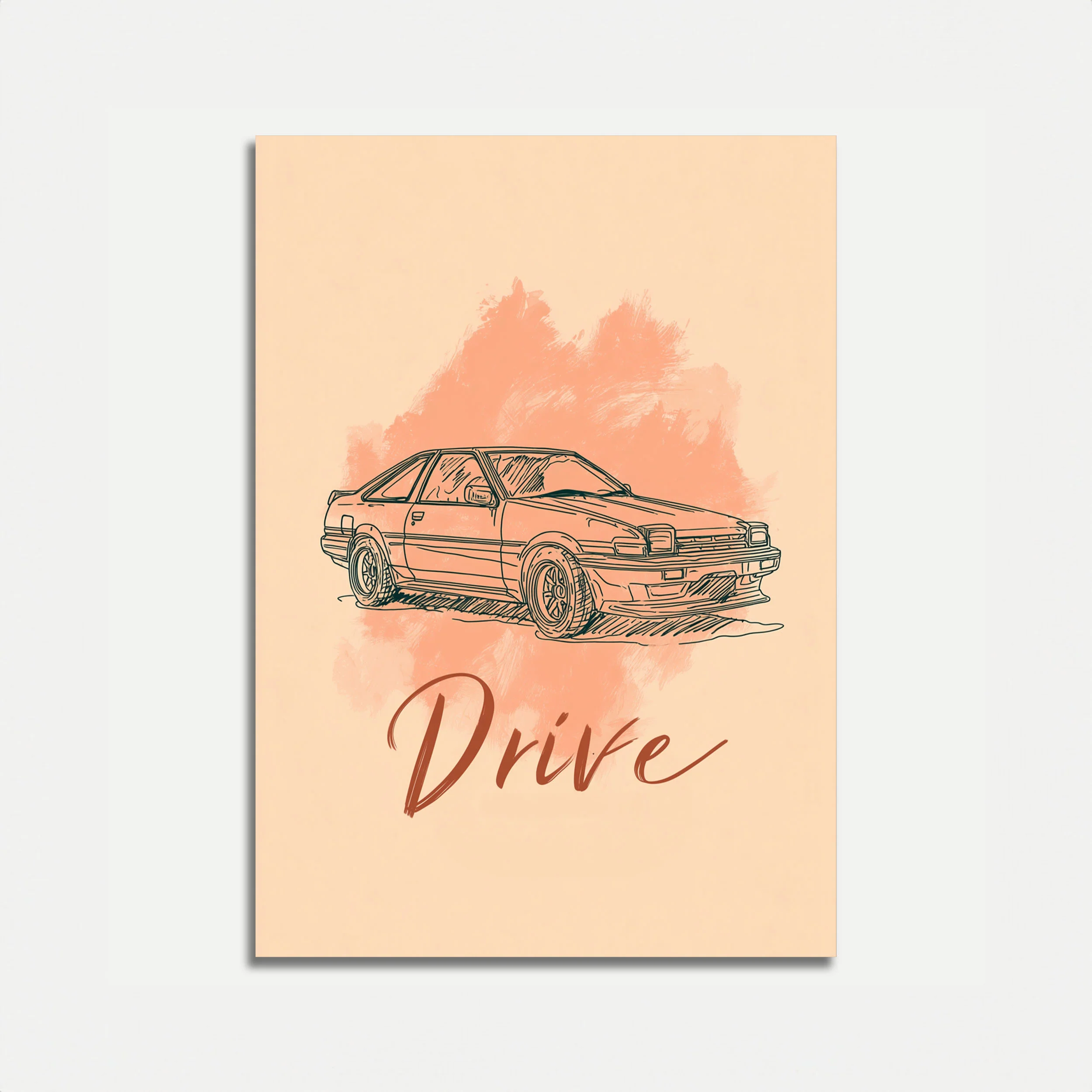Vintage Japanese Sports Car Poster