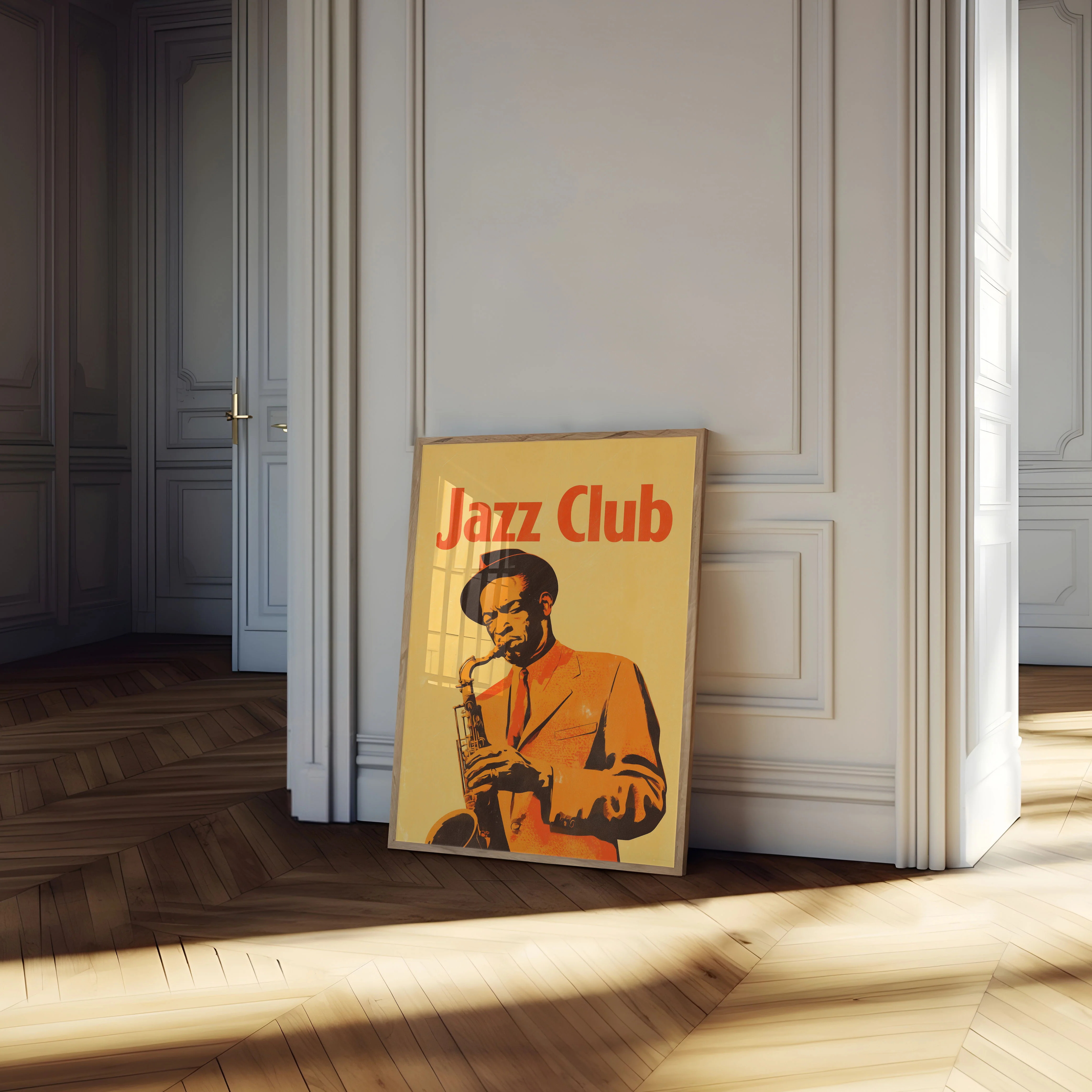 Vintage Jazz Club Saxophonist Poster - Image 4