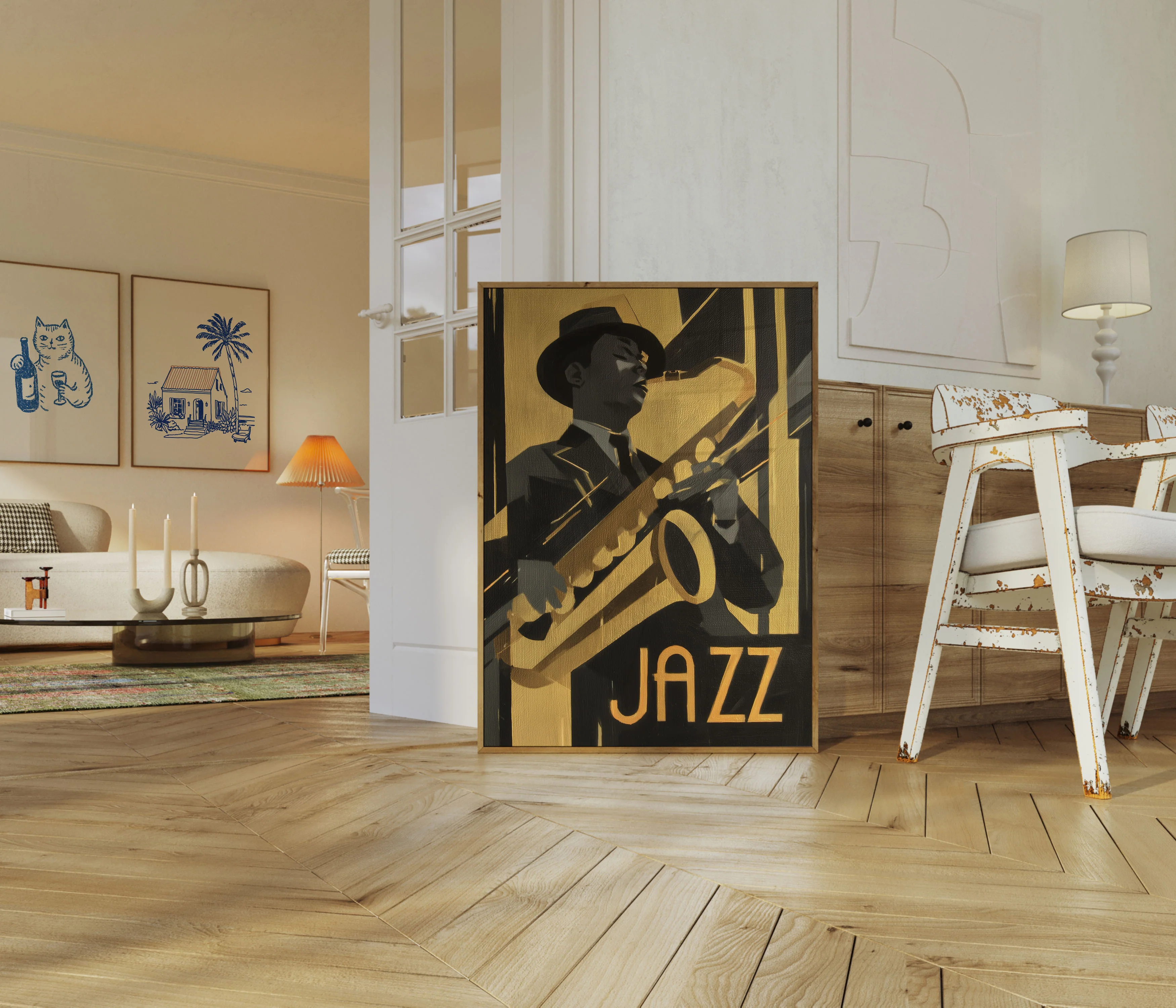 Vintage Jazz Musician Poster - Image 5