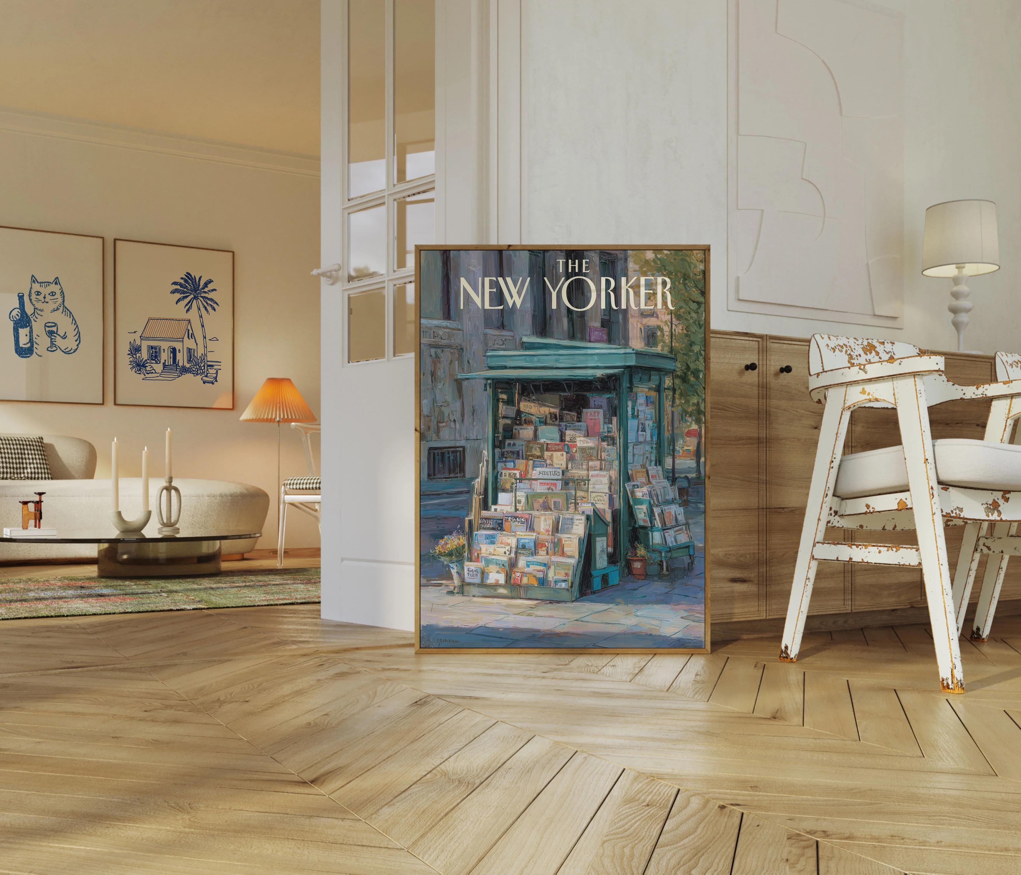Vintage New York Newsstand Poster - Image 5