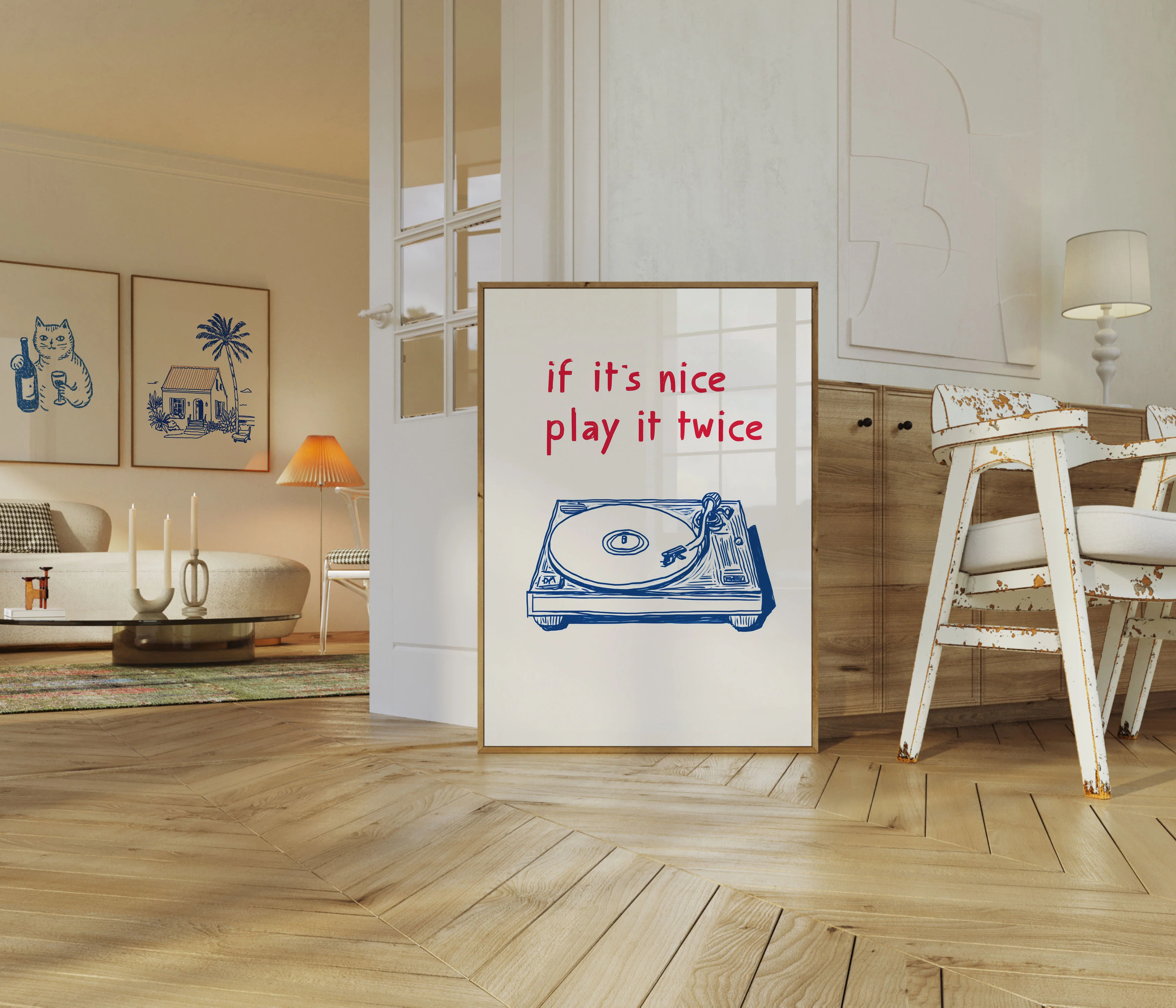 Vintage Turntable Music Poster - Image 5