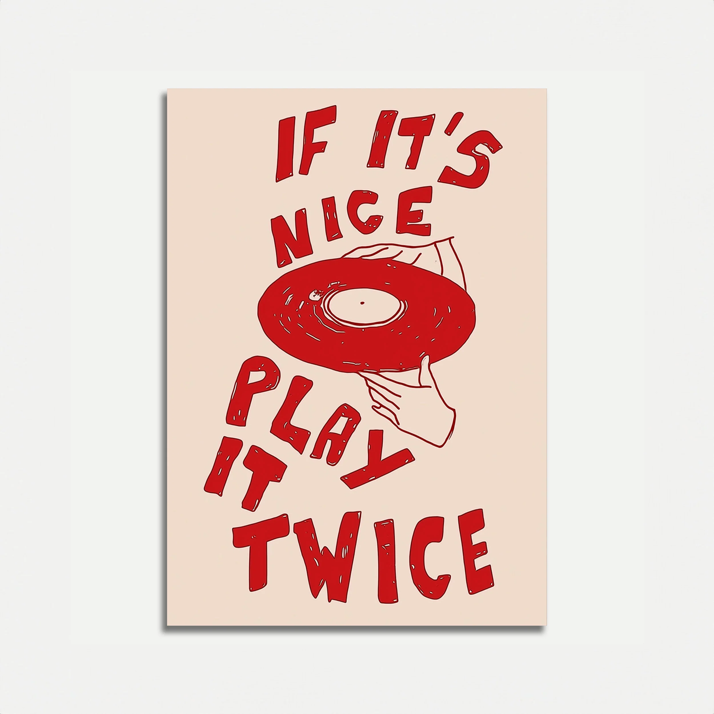 Vinyl Music Love Poster