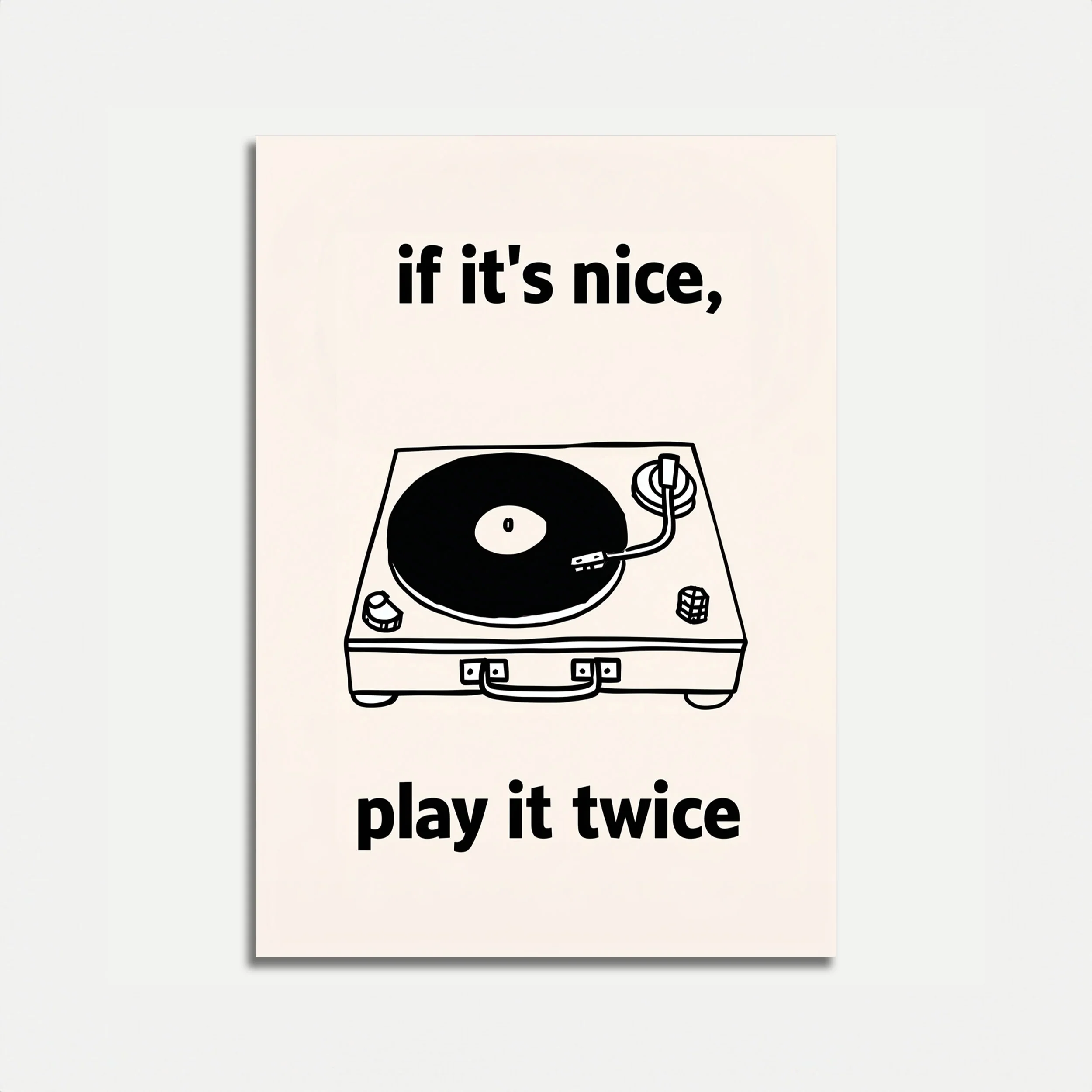 Vinyl Record Music Lover Poster