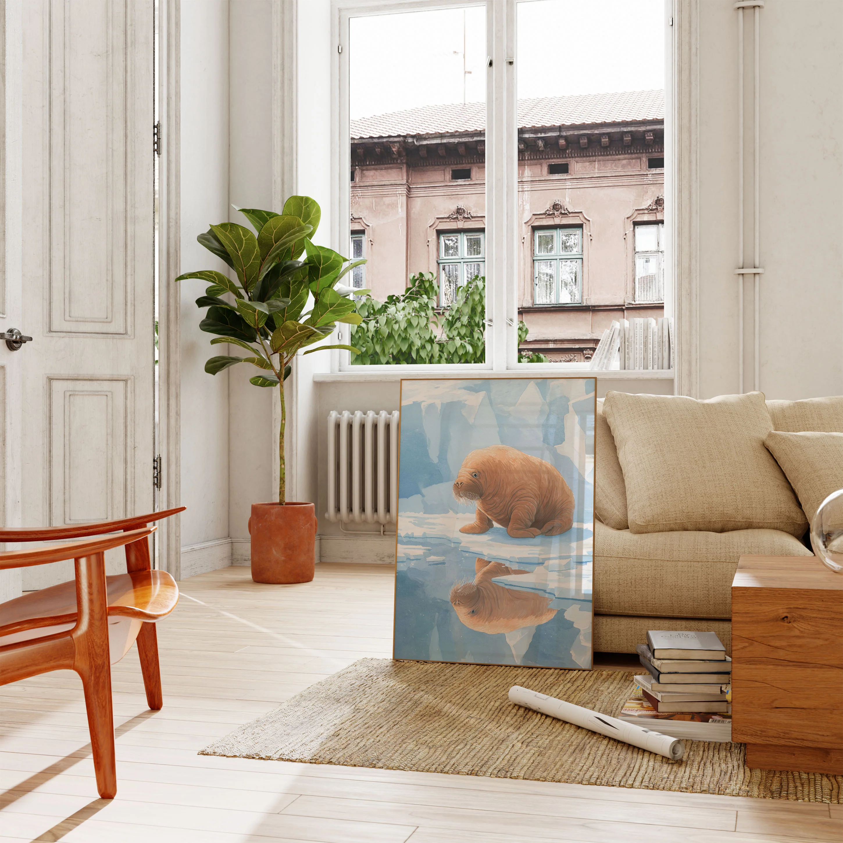 Walrus in Arctic Ice Poster - Image 2