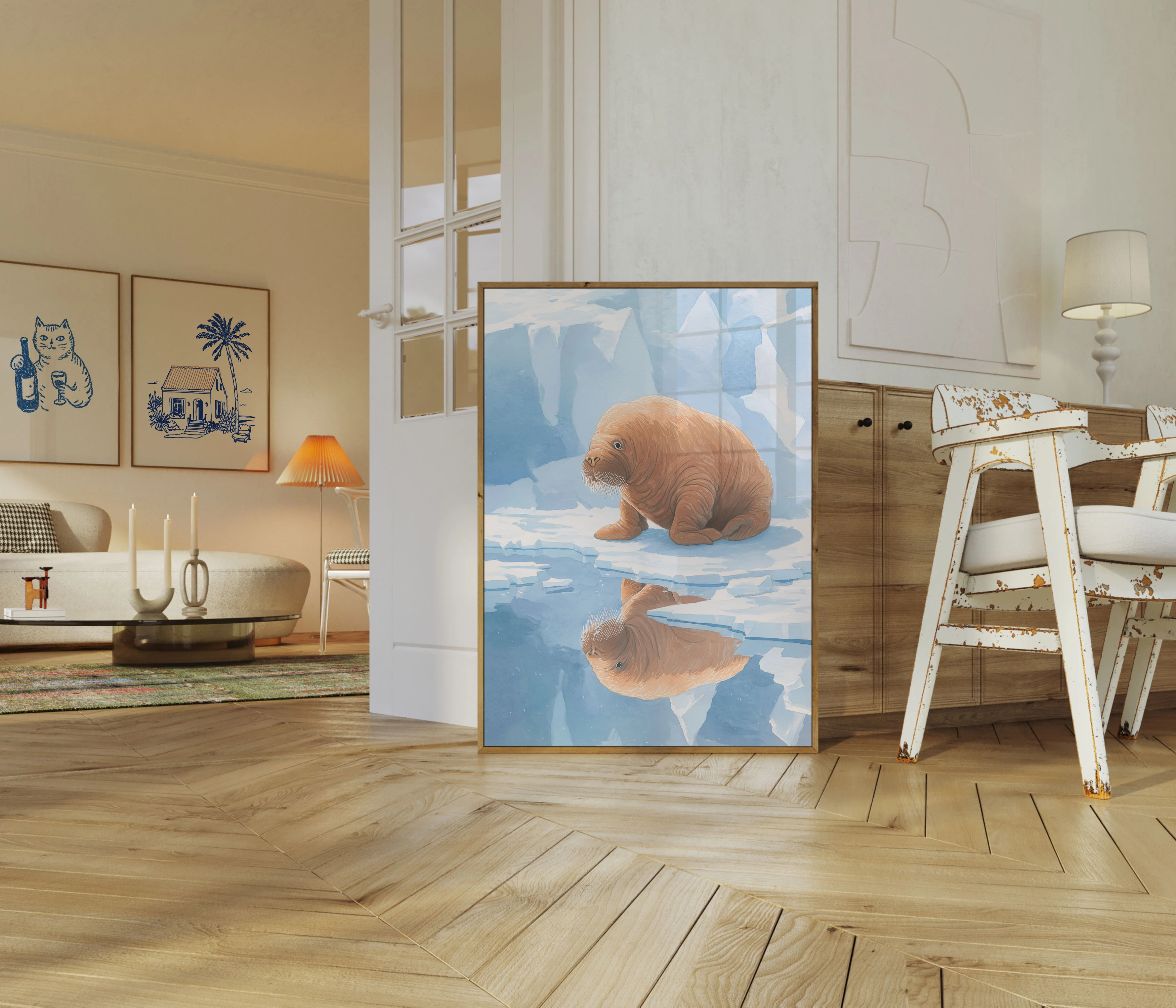 Walrus in Arctic Ice Poster - Image 5