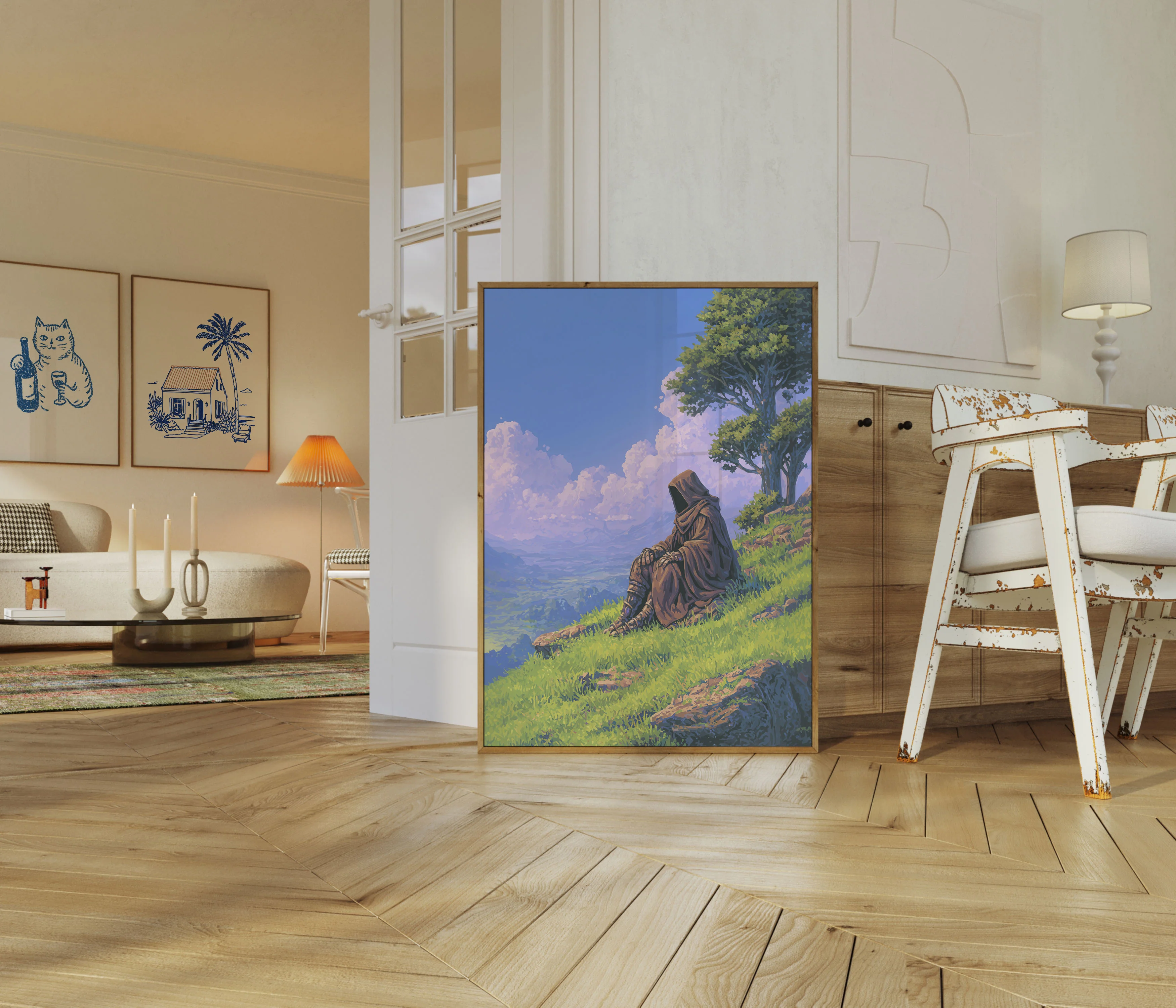 Wanderer on the Highland Poster - Image 5