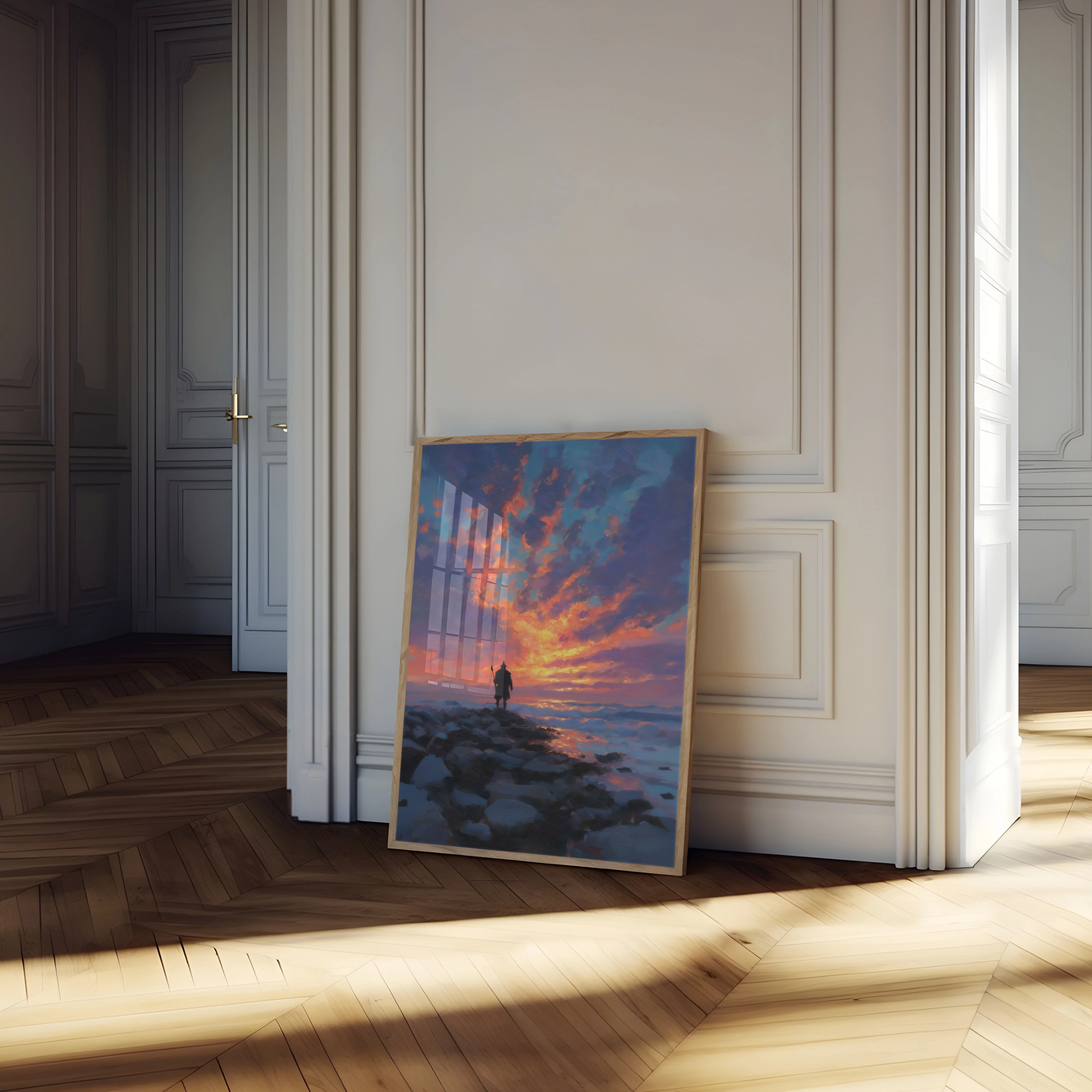 Warrior at Sunset Poster - Image 4