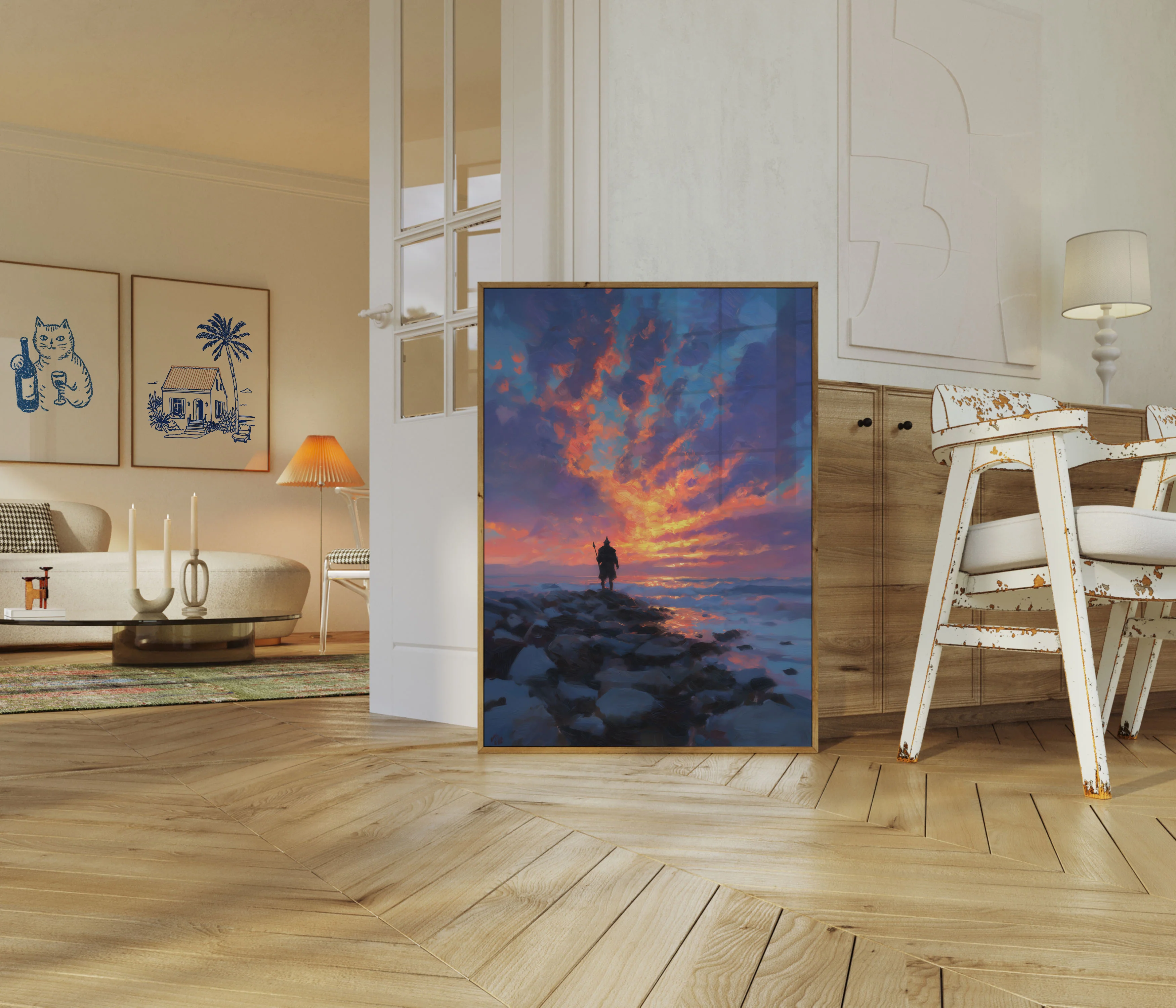 Warrior at Sunset Poster - Image 5