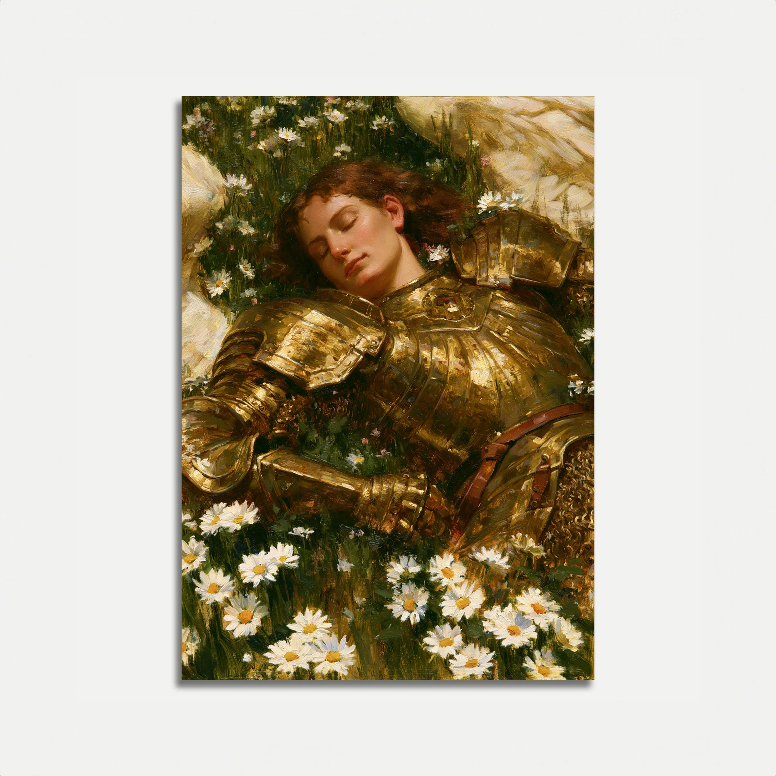 Warrior in Golden Armor Poster
