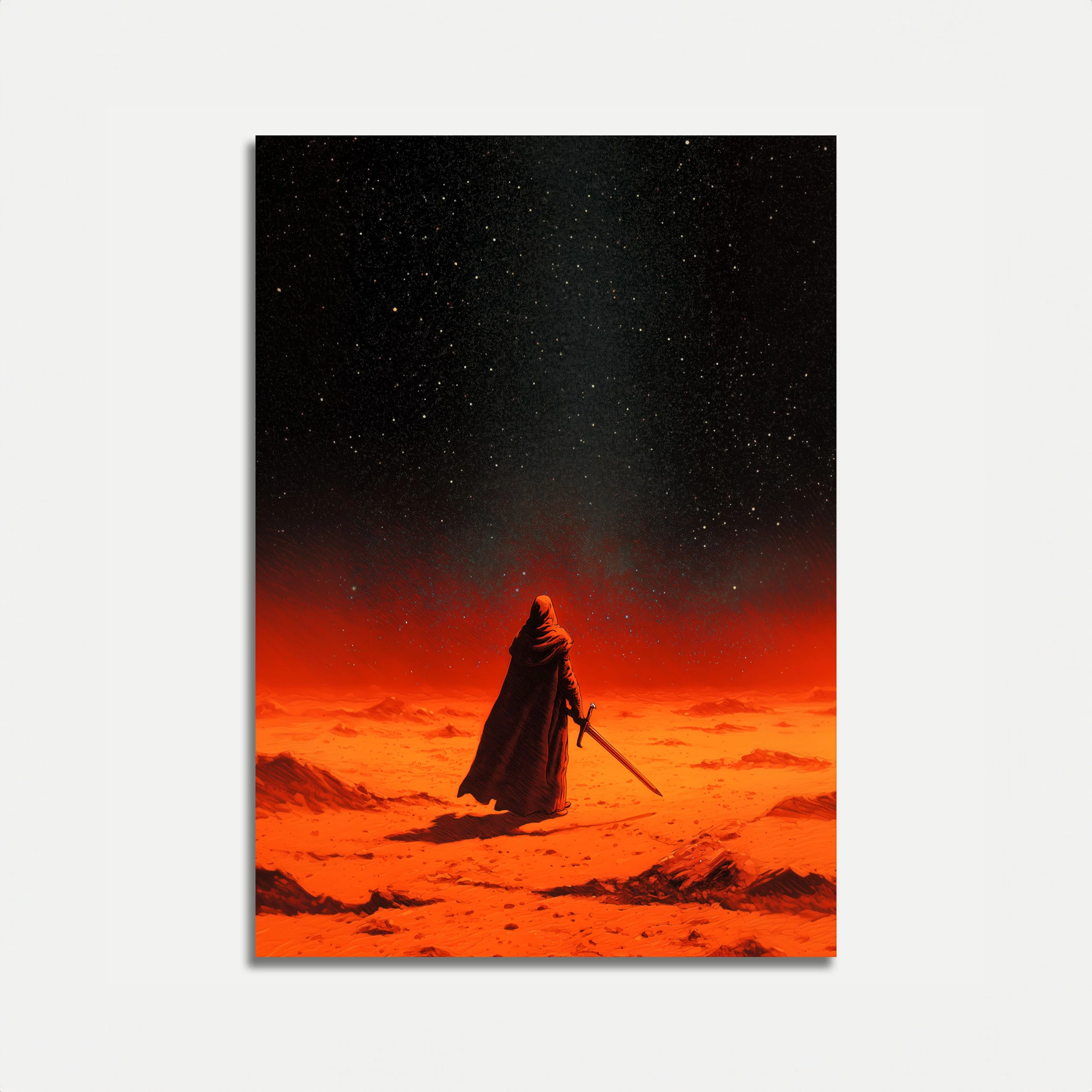 Warrior Under the Stars Poster