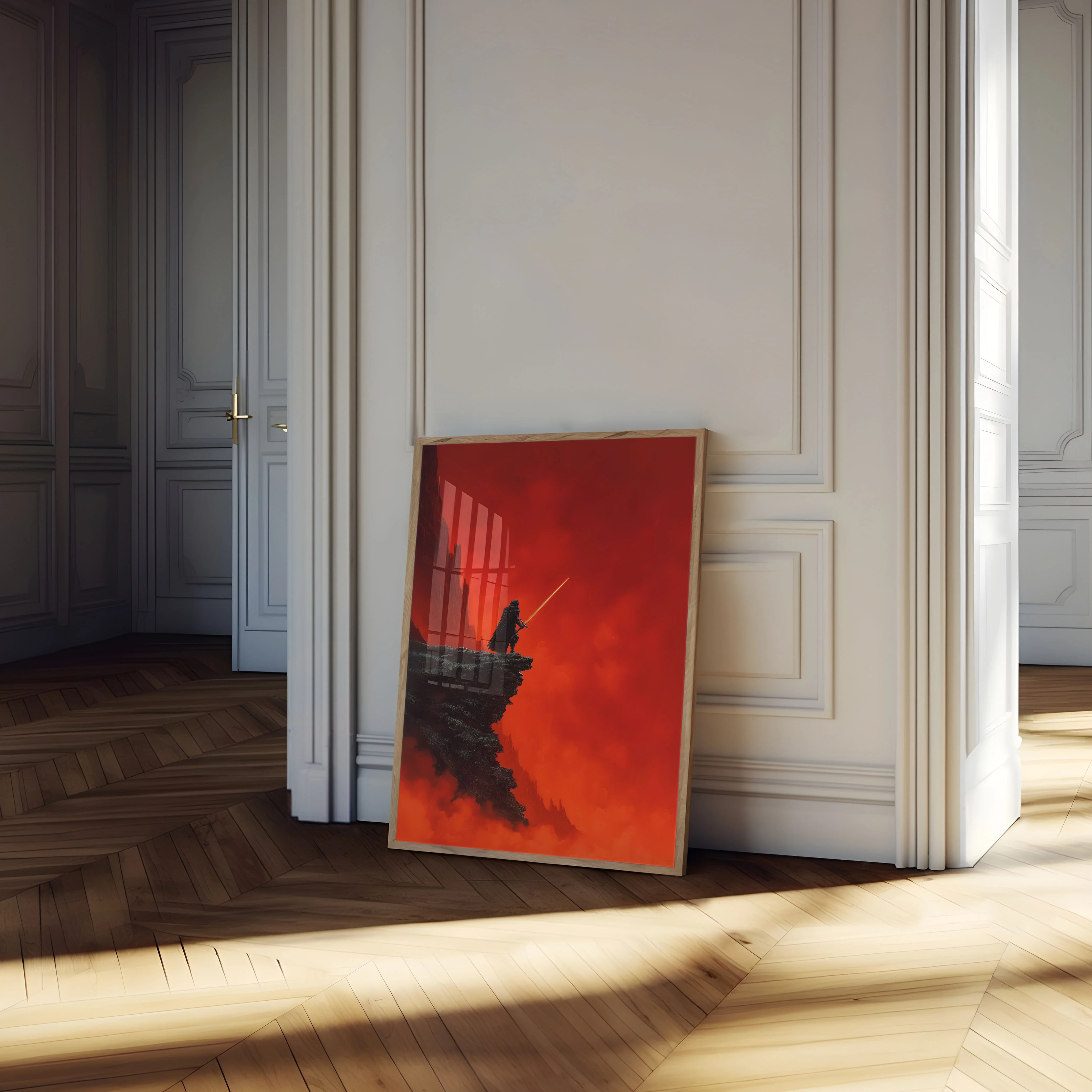 Warrior with Glowing Sword Poster - Image 4