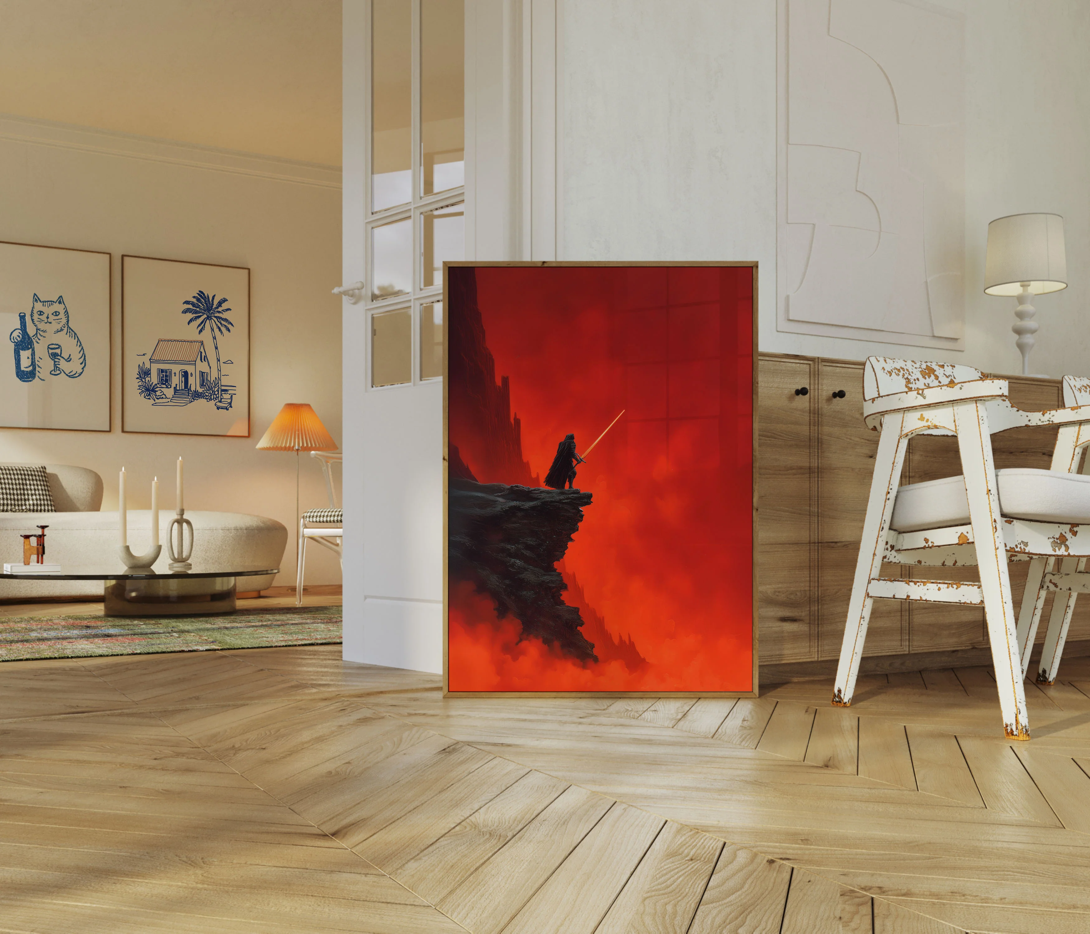 Warrior with Glowing Sword Poster - Image 5