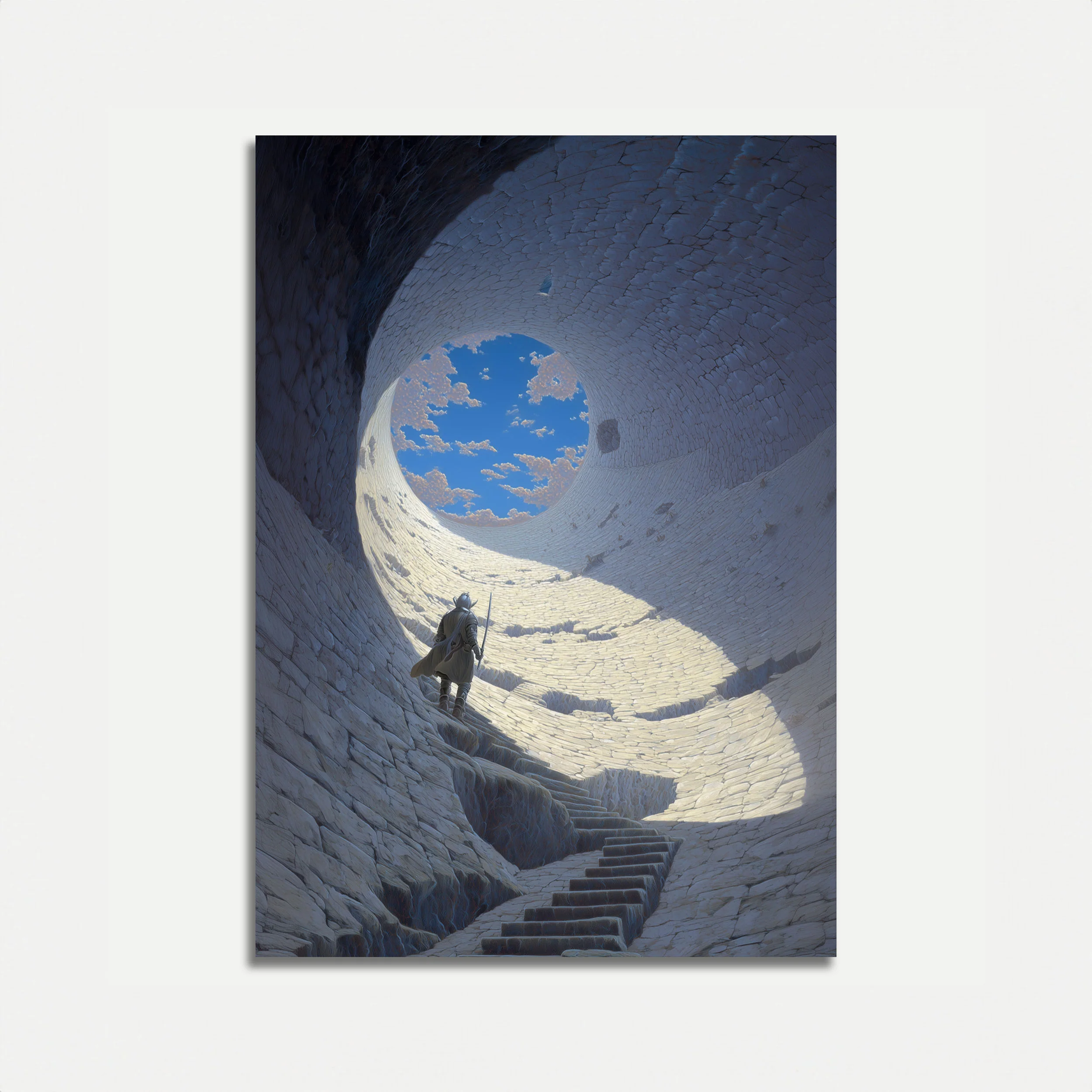 Warrior's Journey Through Stone Poster