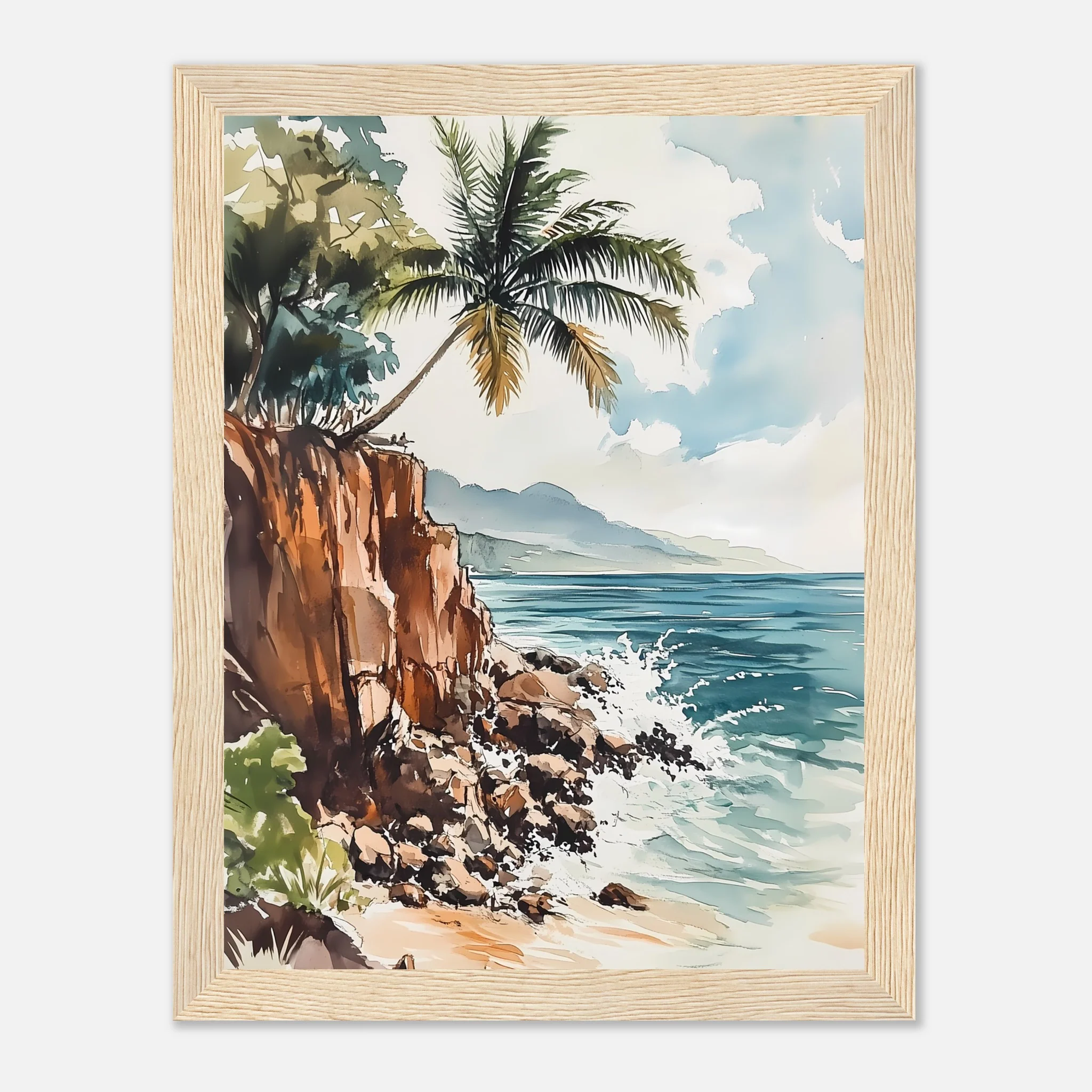 Watercolour Coastline Bliss - Image 10