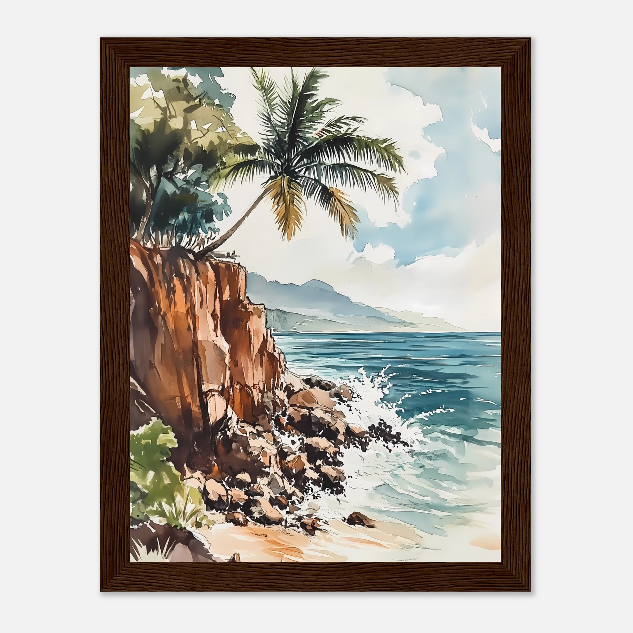 Watercolour Coastline Bliss - Image 14